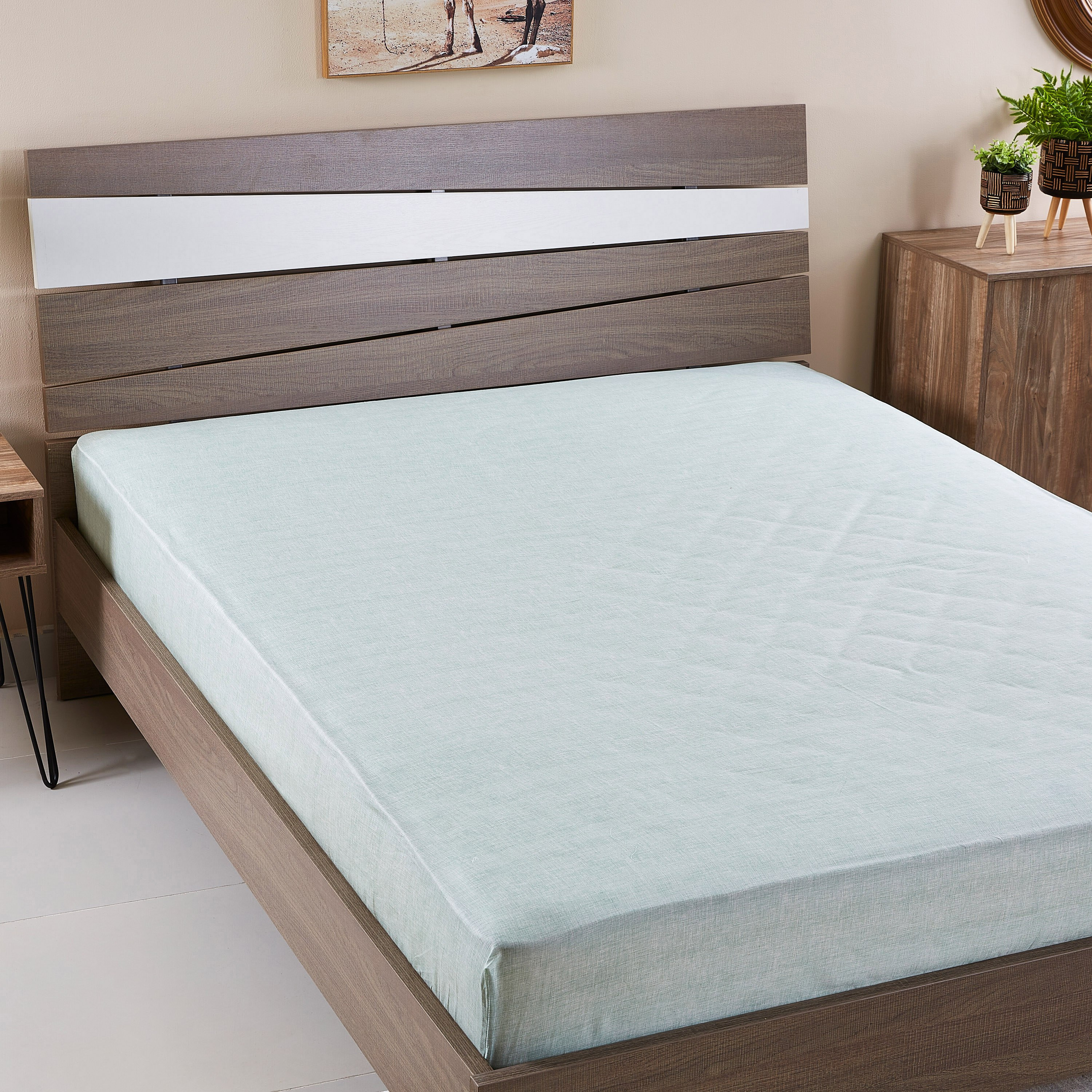 شرشف مطاطي مقاس كوين من أدلير- 150x200 سم-hbxhomeware-hbxbedroom-image-1