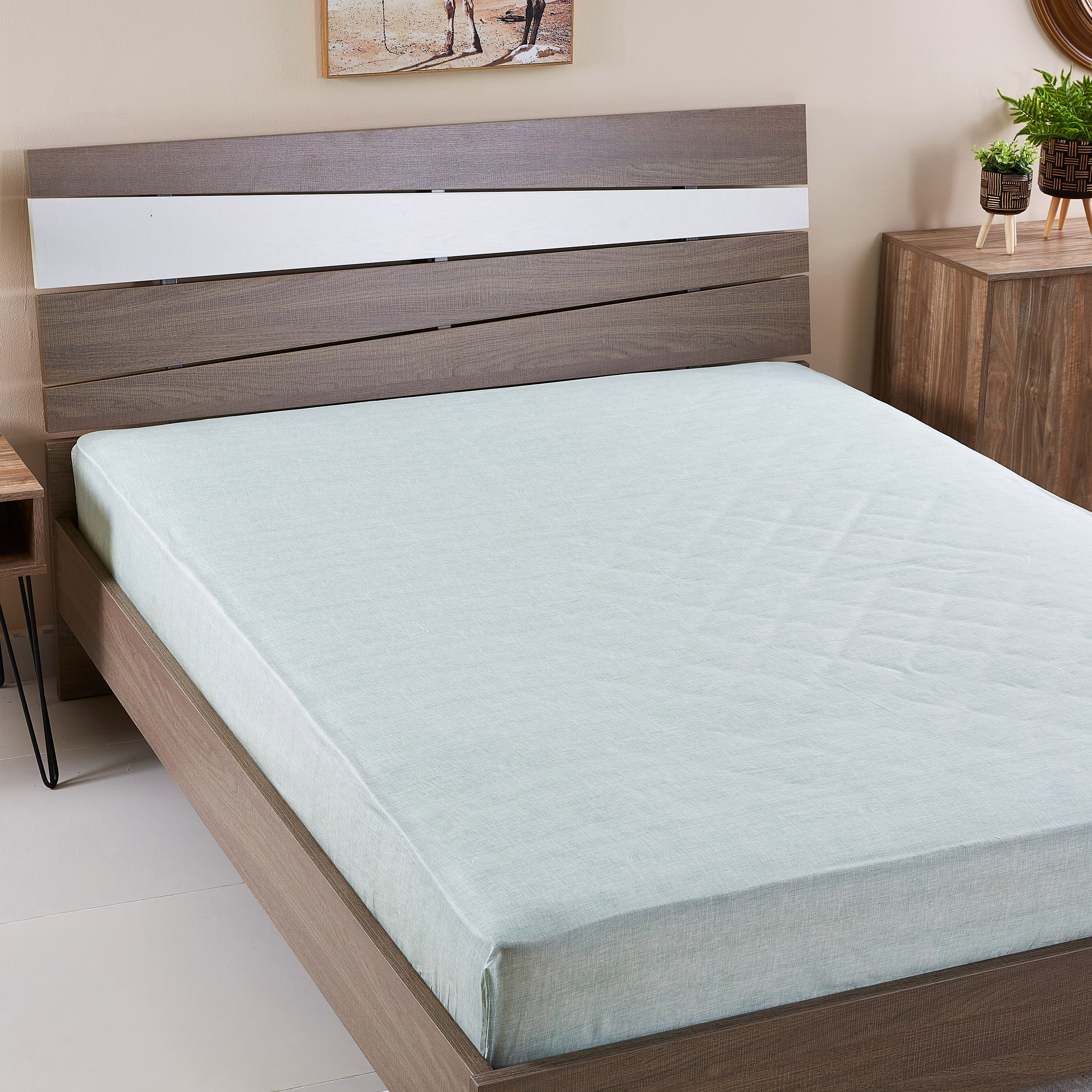 شرشف مطّاطي مقاس كينج من أدلير - 180x200 سم-hbxhomeware-hbxbedroom-image-1