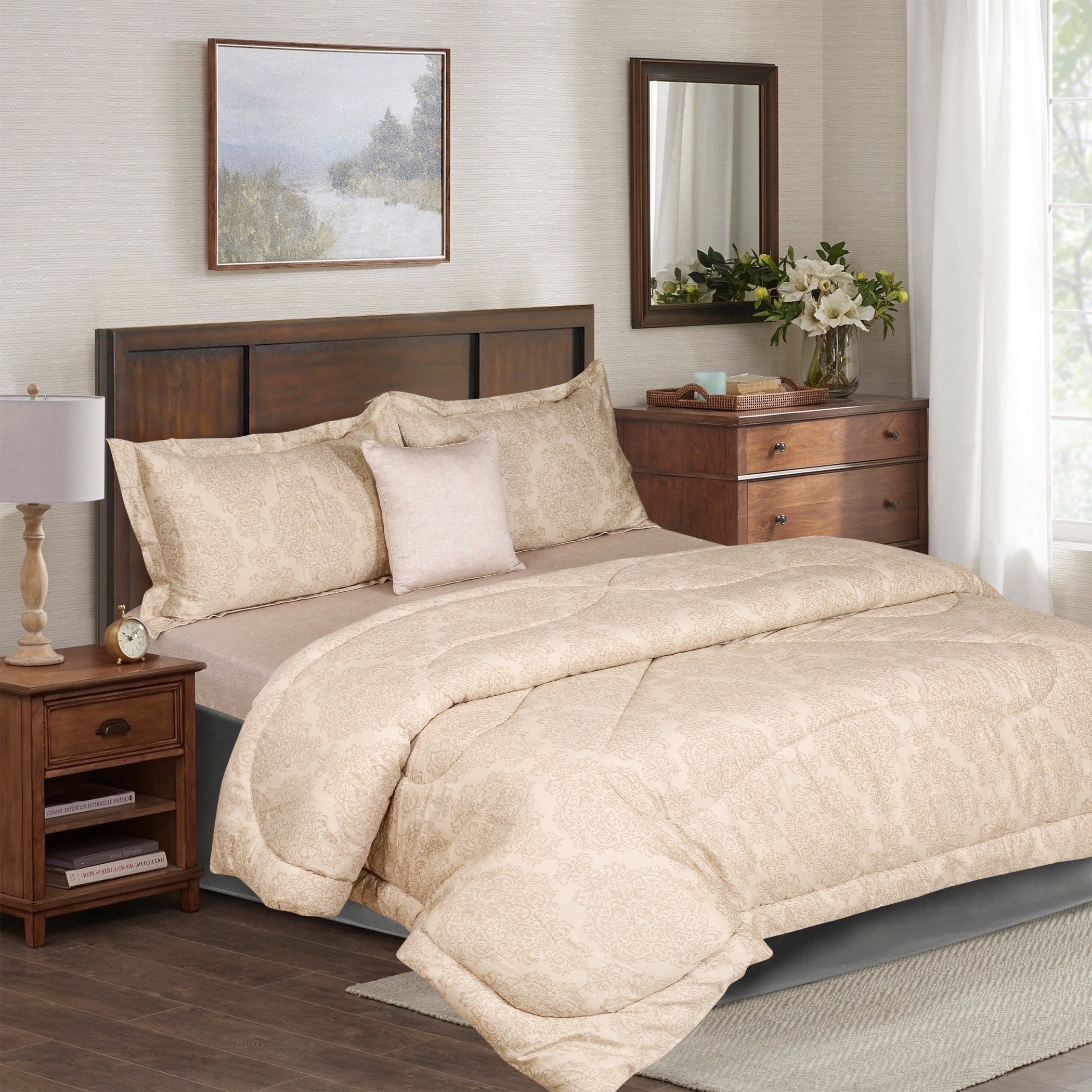 طقم مفروشات سرير مزدوج -5 قطع من كلاوديا - 160x220سم-hbxhomeware-hbxdecorandfurnishings-image-1