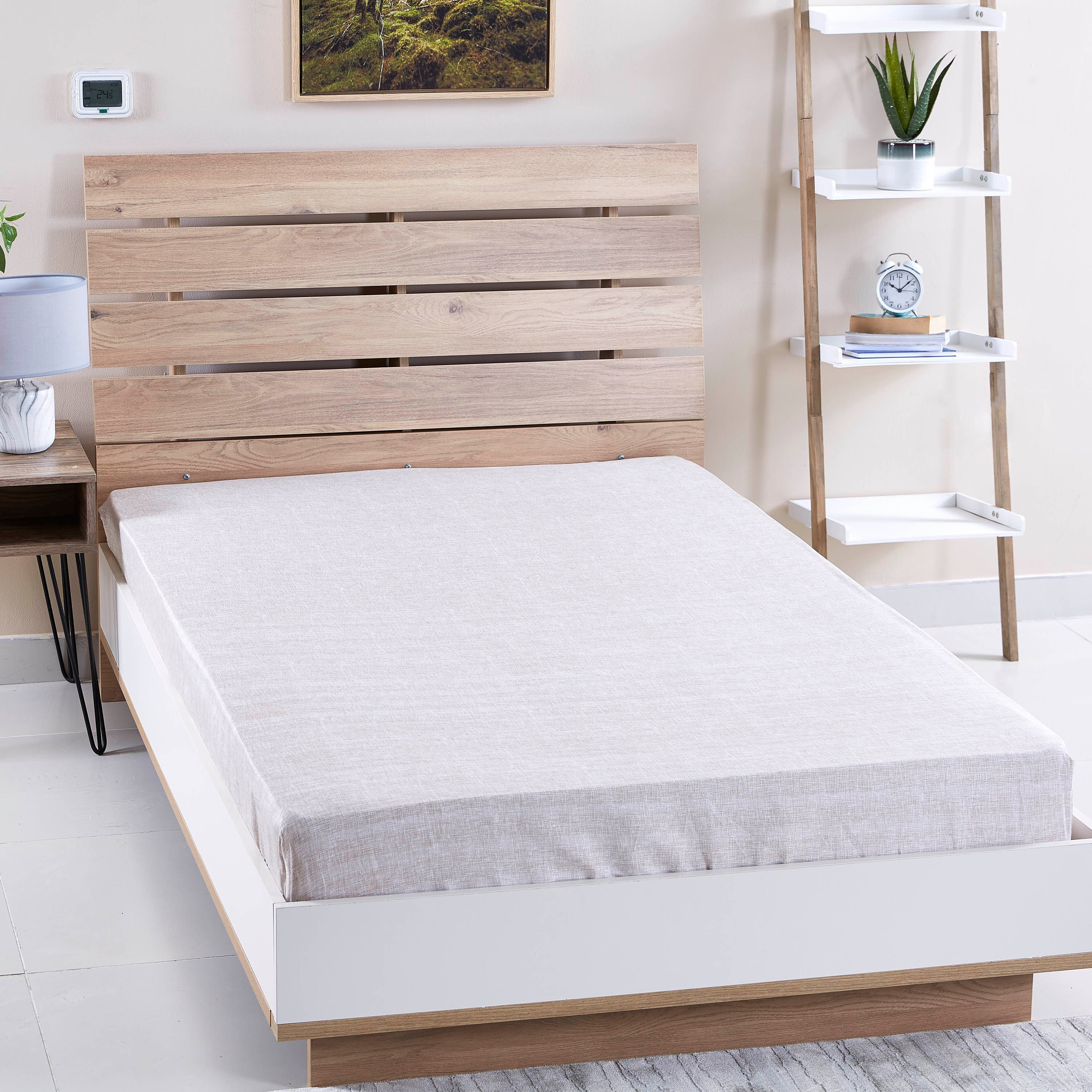 شرشف مطاطي مزدوج من كلاوديا- 120x200 سم-hbxhomeware-hbxbedroom-image-1