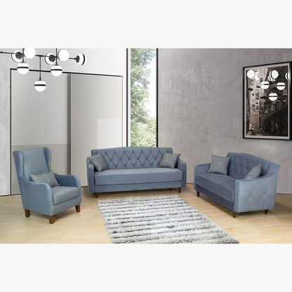 Wade 2-Seater Sofa Bed with 2-Cushions and Storage