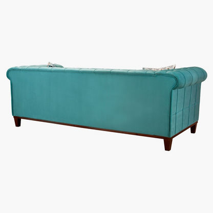 Sabrina 3-Seater Tufted Sofa with 2-Cushions