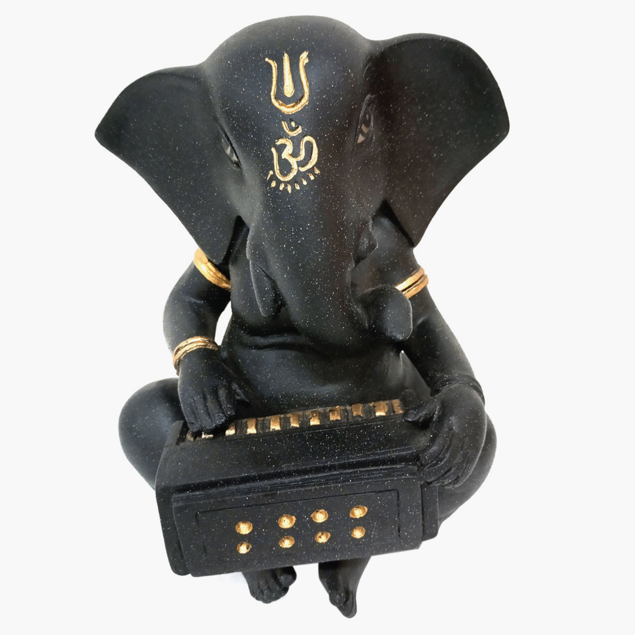 تمثال لورد جانيشا مع هارمونيكا-hbxhomeware-homedecor-figurinesandornaments-image-2