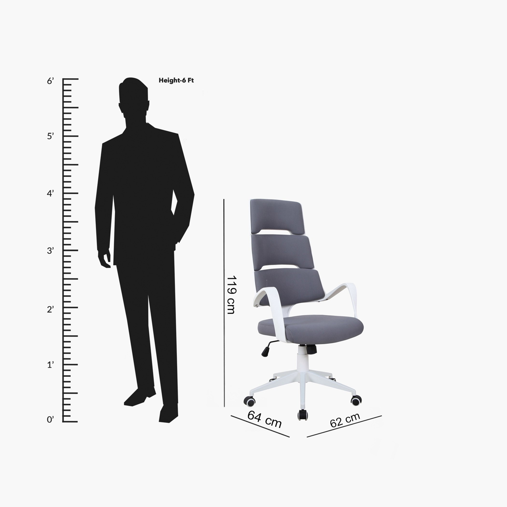 كرسي مكتب بمسند ظهر عالي من آريلد-hbxfurniture-kidsroom-studychairs-image-6