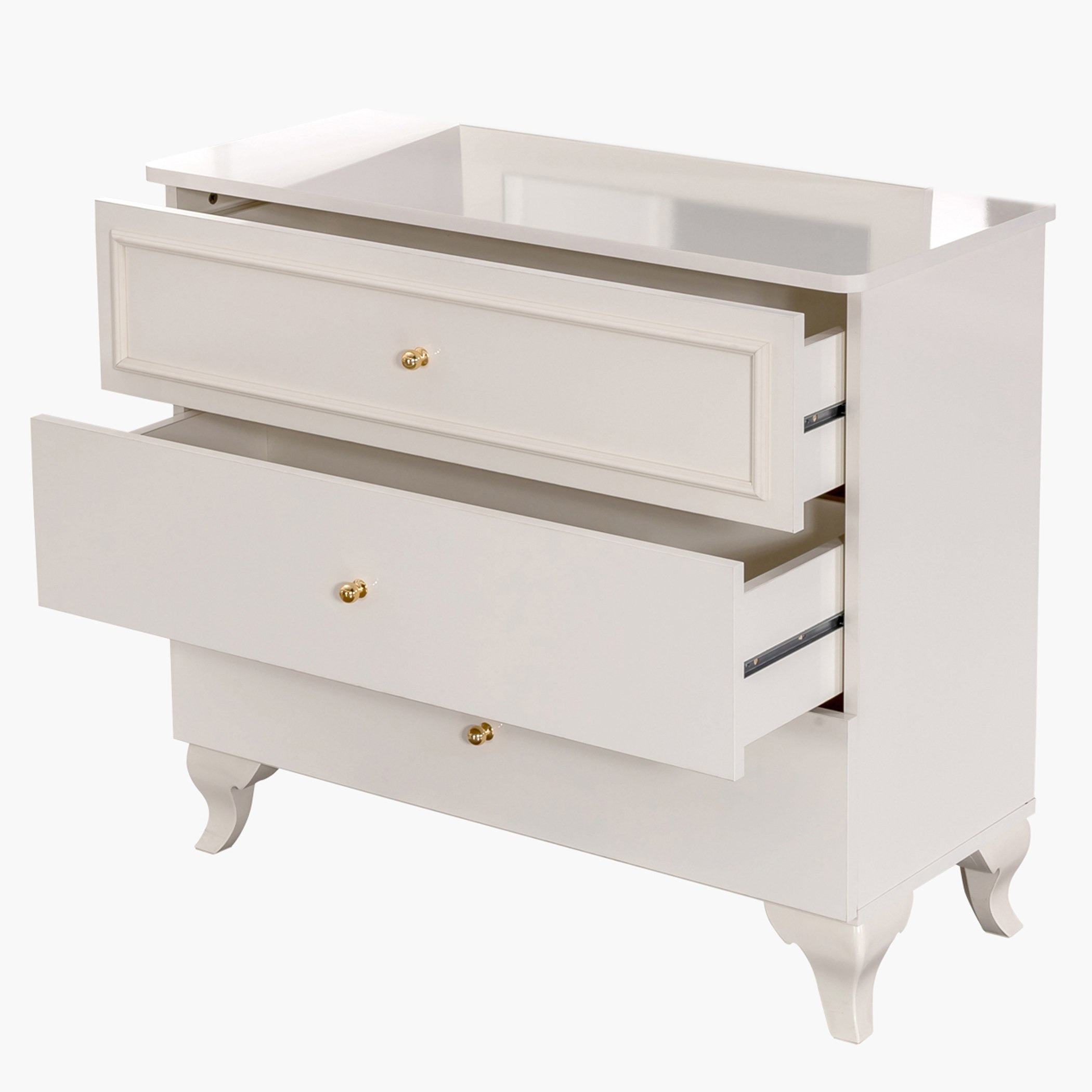 طاولة تزيين 3 أدراج دون مرآة من إيزابيلا-hbxfurniture-kidsroom-kidsdressersandmirrors-image-3