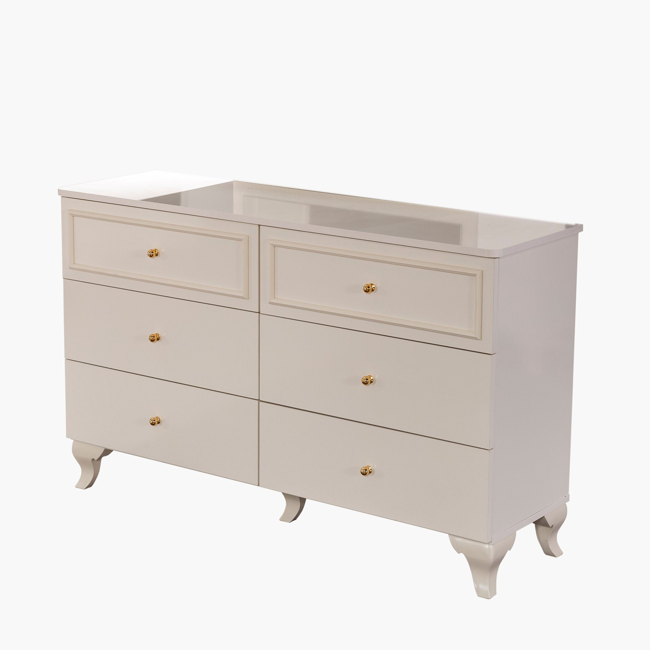 طاولة تزيين كبيرة 6 أدراج دون مرآة من إيزابيلا-hbxfurniture-bedroom-dressersandmirrors-image-2