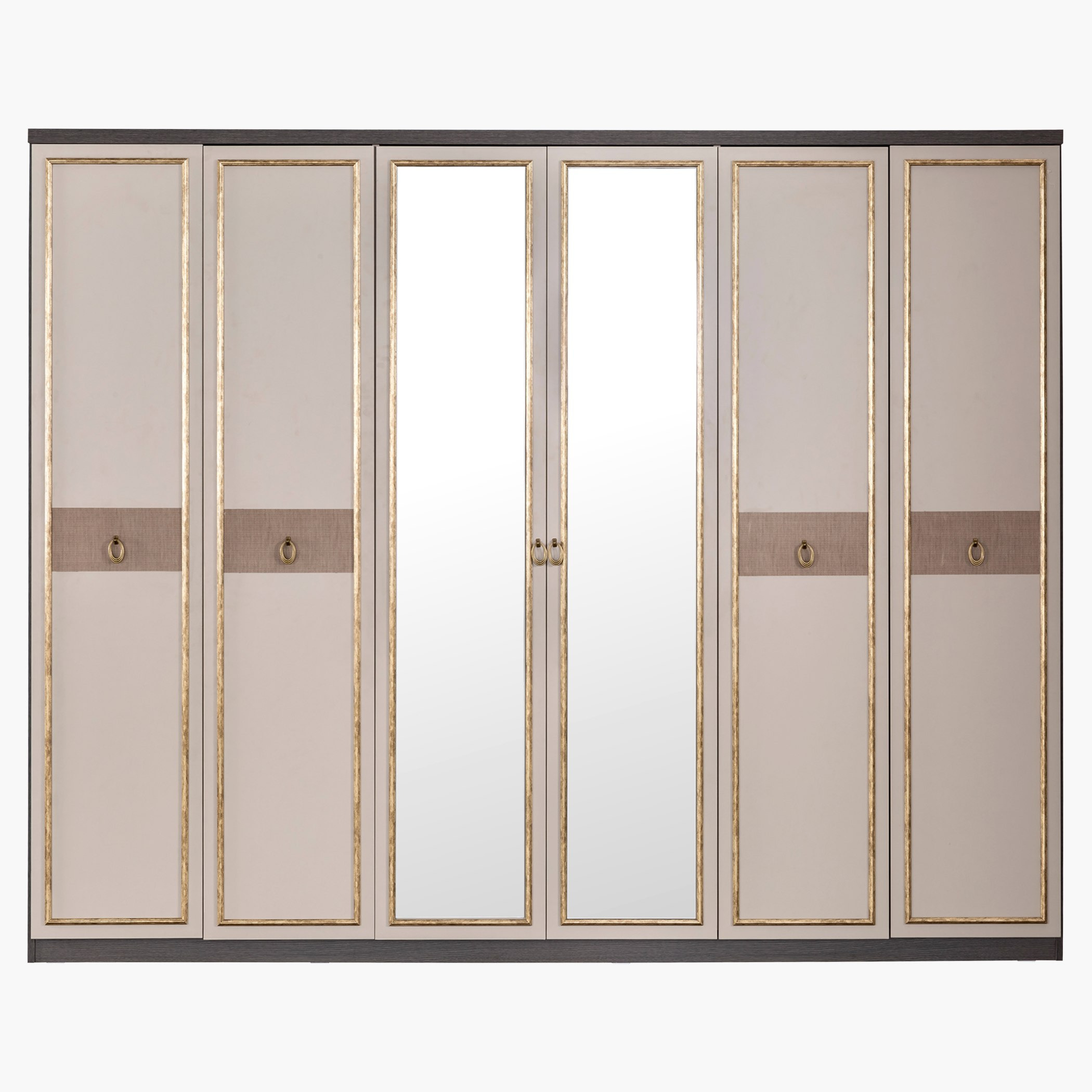 Kansas 6-Door Wardrobe with Mirror-hbxfurniture-wardrobes-image-2