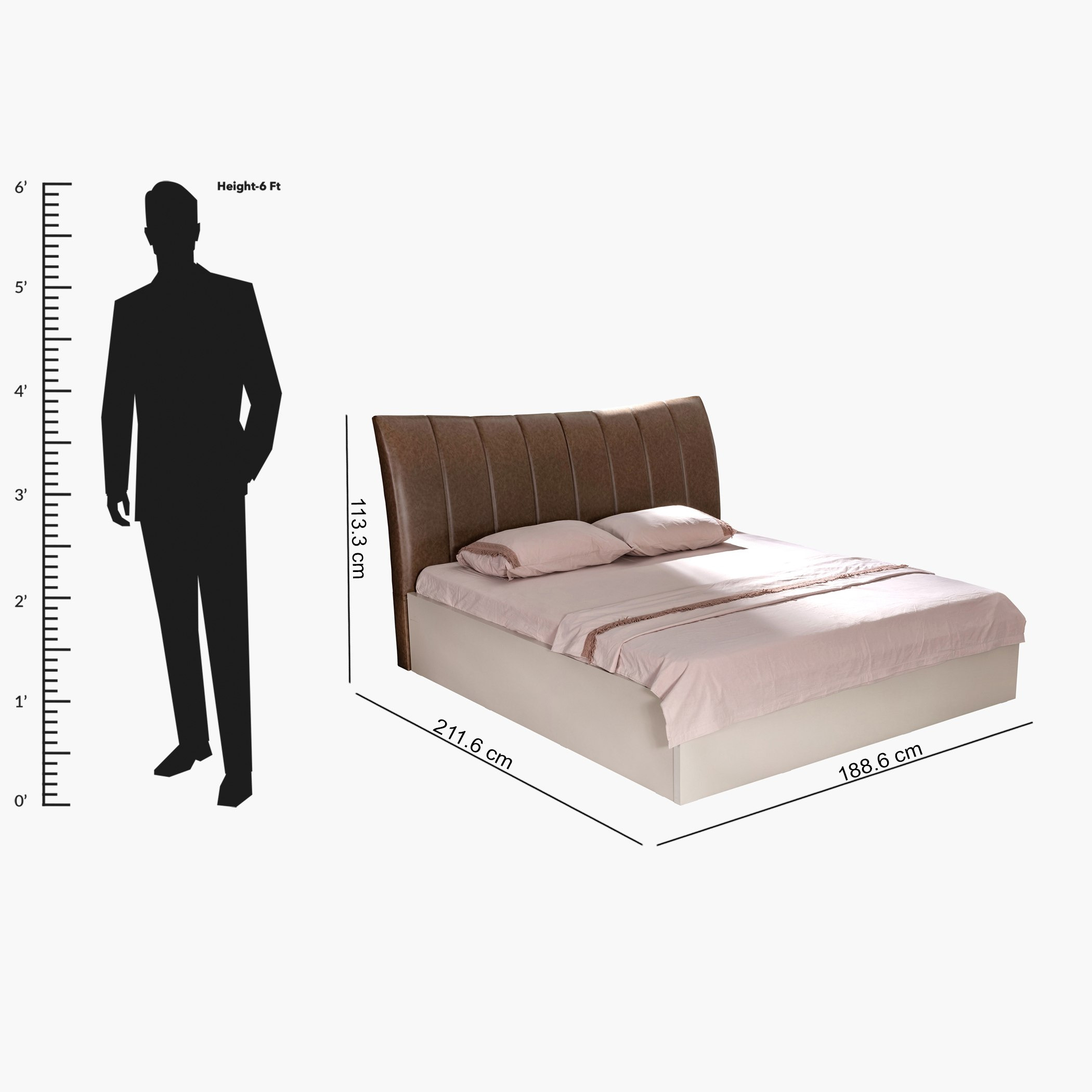 طقم غرفة نوم كينج 5 قطع من كانساس- 180X200 سم-hbxbedroom-bedsandbedsets-bedroomsets-king-image-14