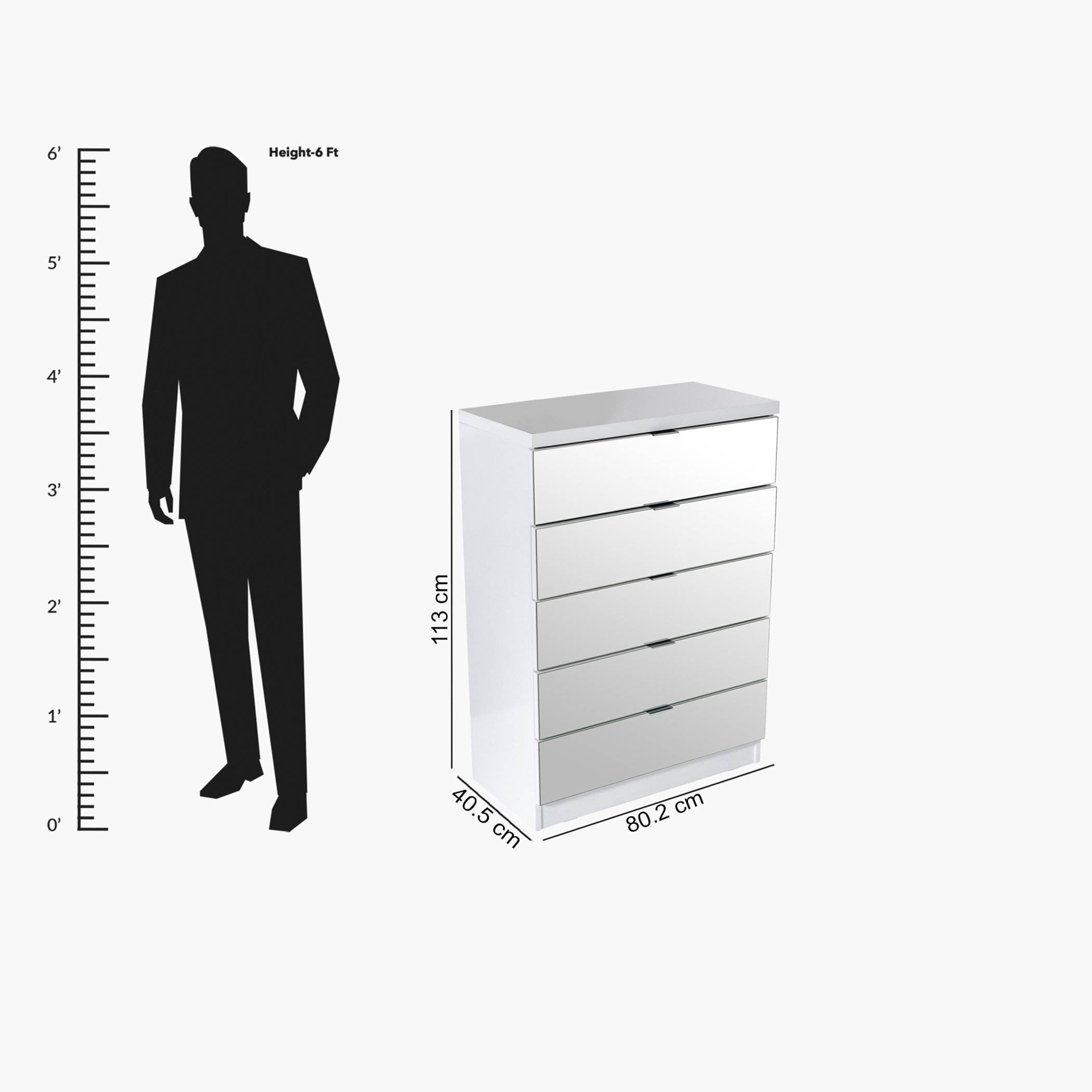 وحدة تخزين 5 أدراج من ريفليكشن-hbxfurniture-dressersandchests-chestofdrawers-image-5