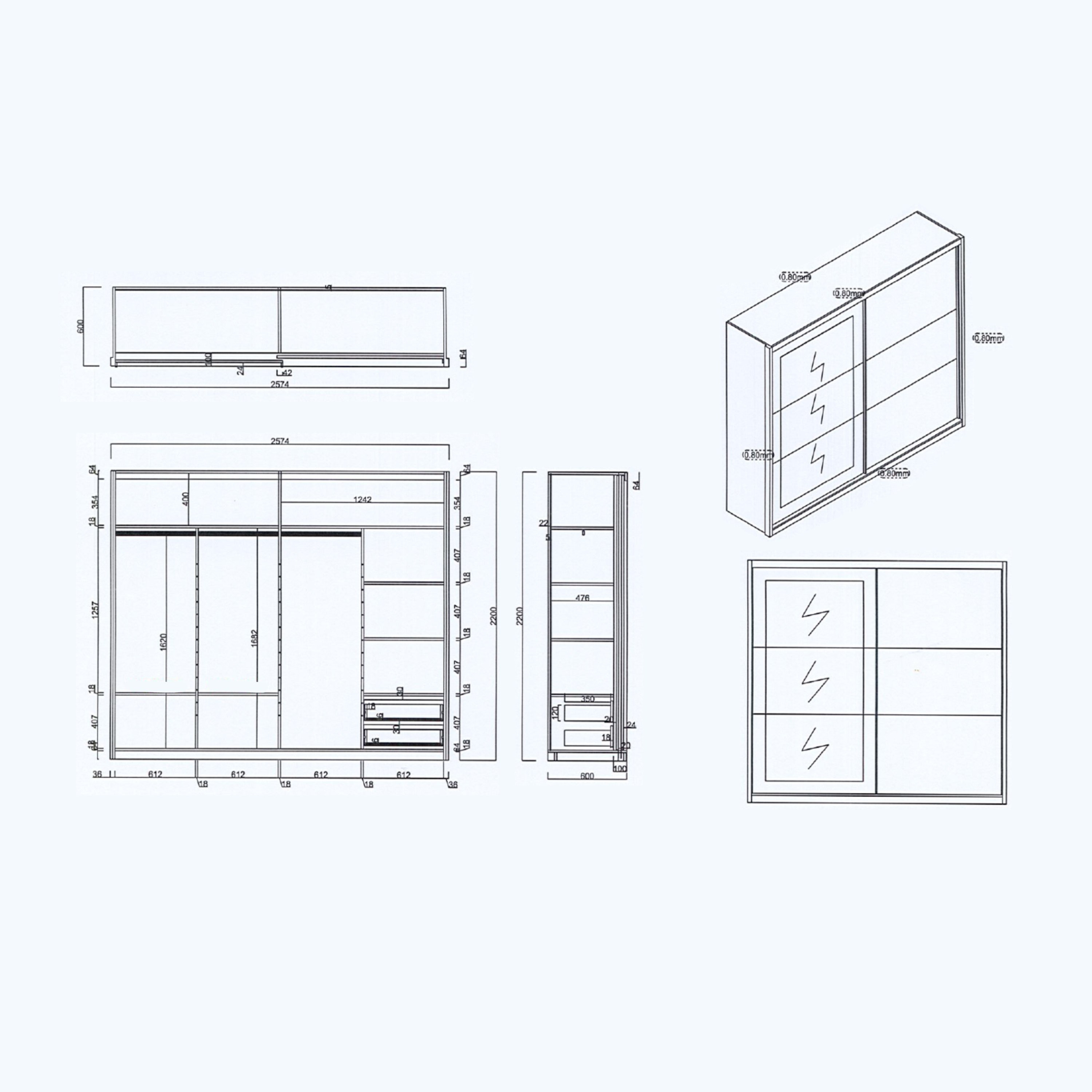 خزانة ملابس بباب انزلاقي ومرآة من ريفليكشن ماتيلدا-hbxfurniture-wardrobes-image-7
