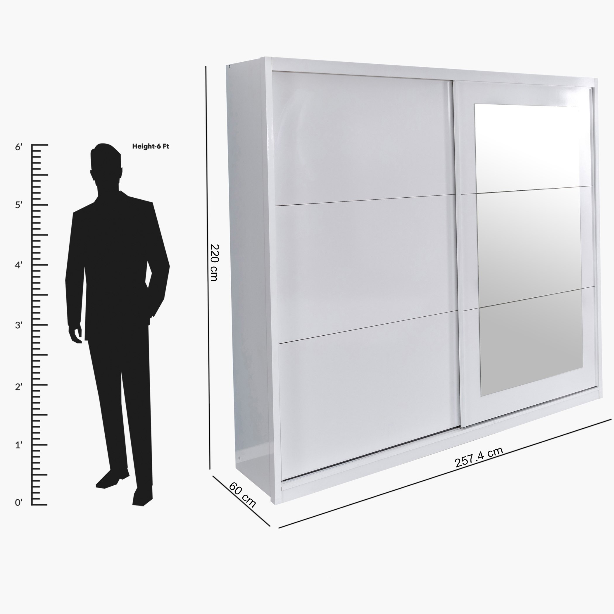 خزانة ملابس بباب انزلاقي ومرآة من ريفليكشن ماتيلدا-hbxfurniture-wardrobes-image-8