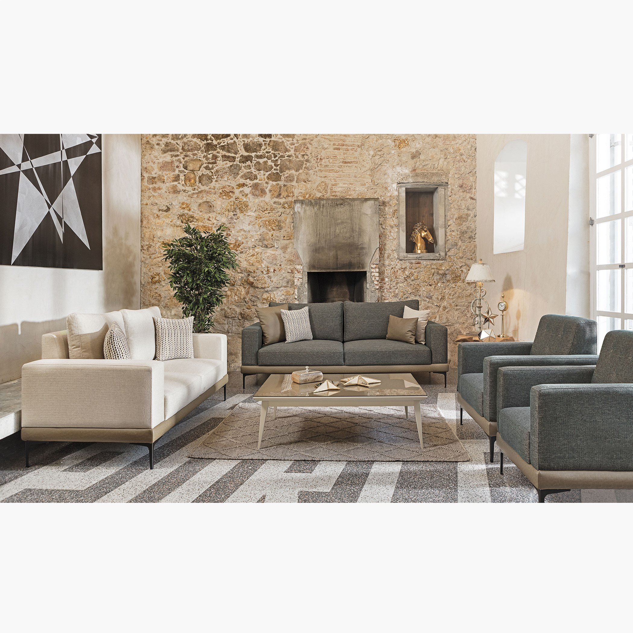 طقم كنب 3+2+1+1 مقاعد مع وسائد من فوريون-hbxlivingroom-sofasandarmchairs-sofas-image-1