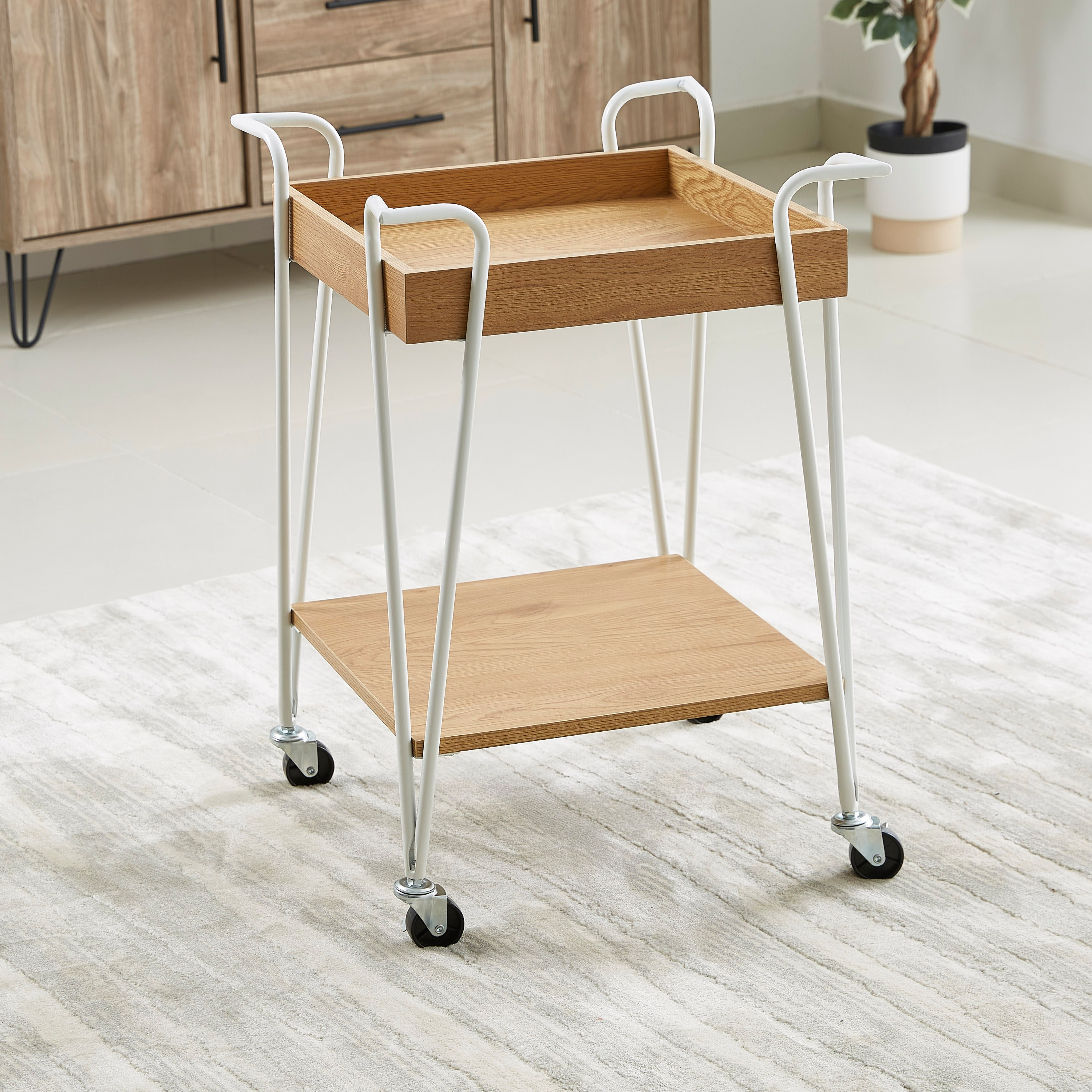 عربة مطبخ بطابقين من السويد-hbxlivingroom-tablesandstands-servingtrolleys-image-2