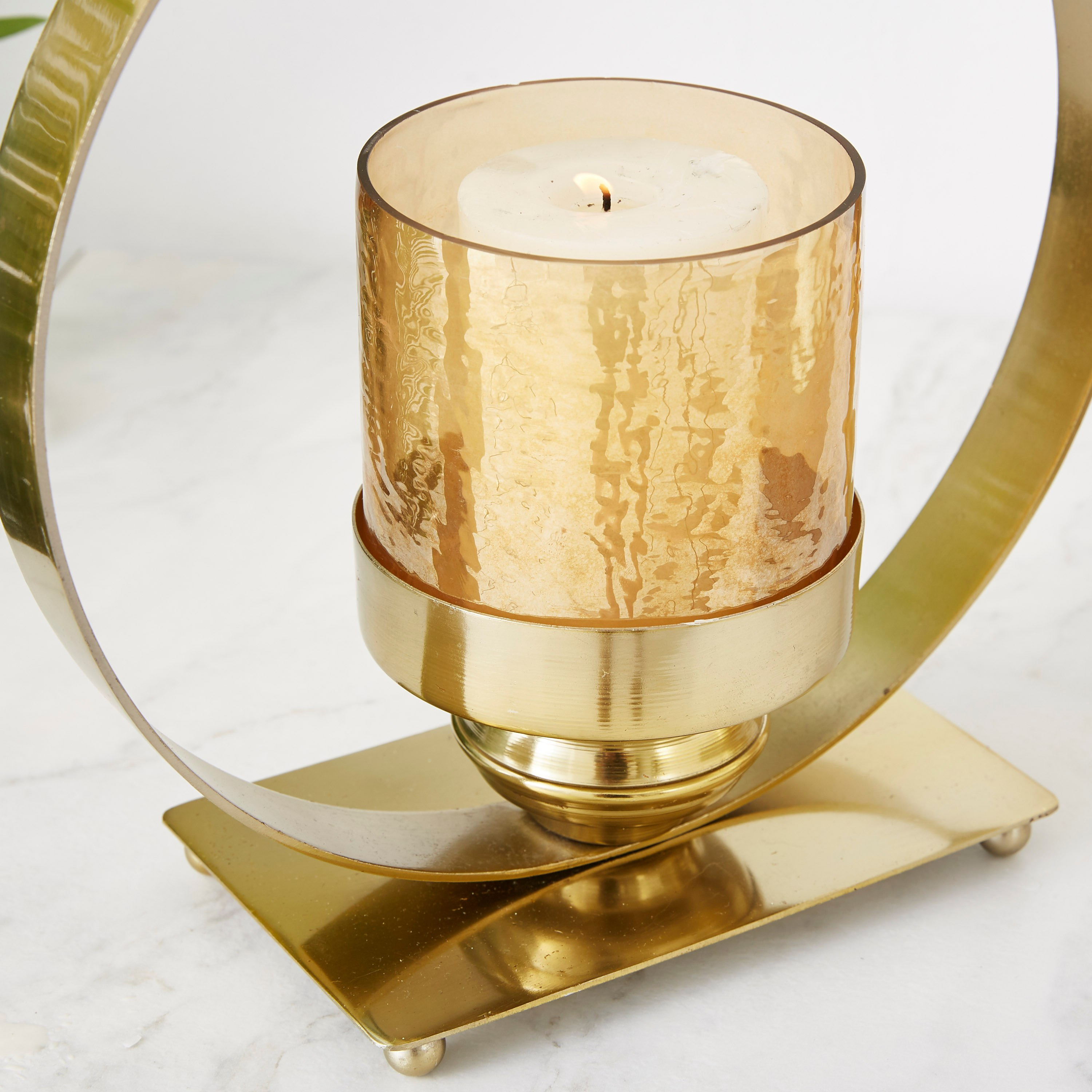 حامل شموع من المعدن والزجاج من إيفانا - 31 سم-hbxlivingroom-decorandaccessories-candleholders-image-3