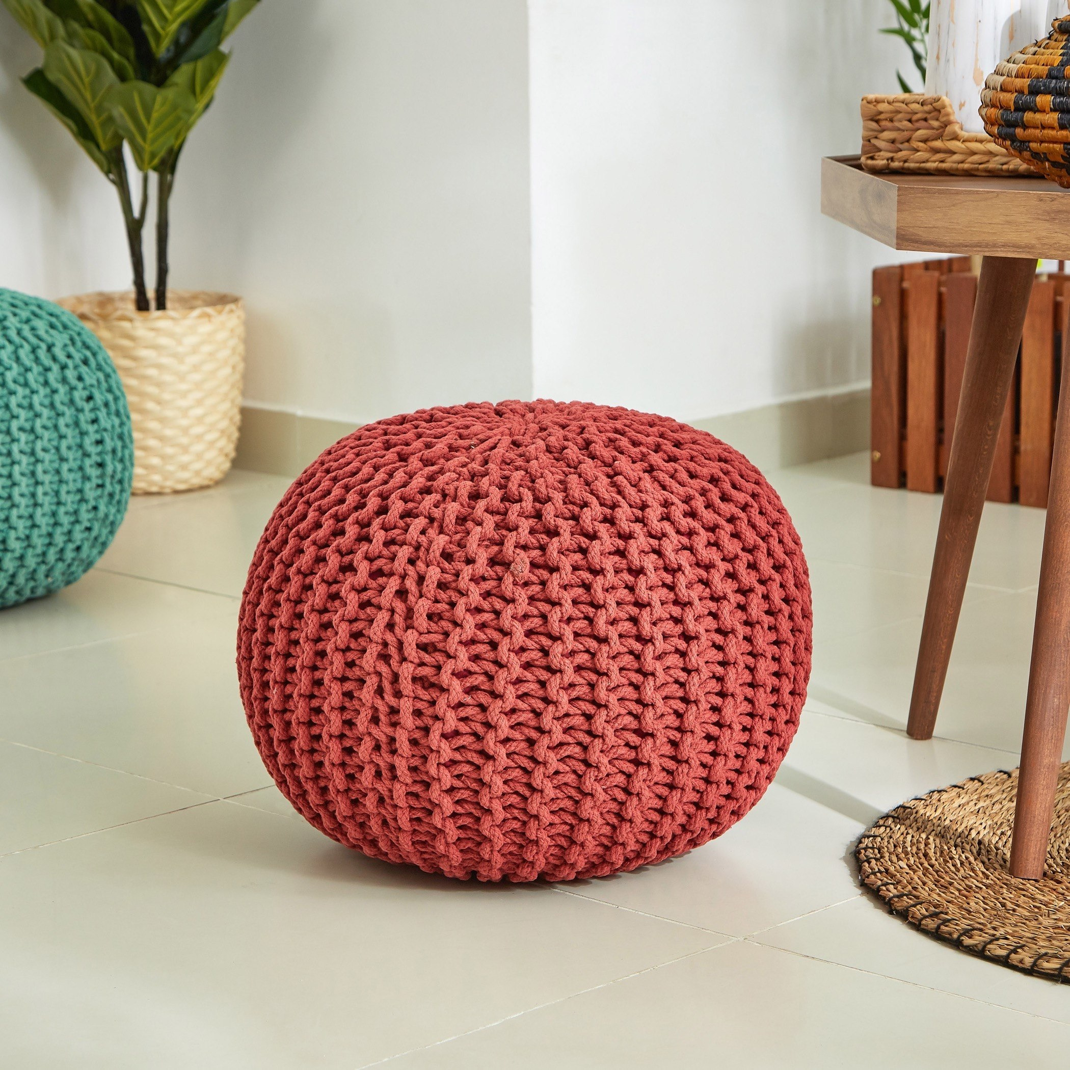 مقعد بوف منسوج يدويًا من جرايس - 50 سم-hbxlivingroom-sofasandarmchairs-ottomansandfootstools-image-1