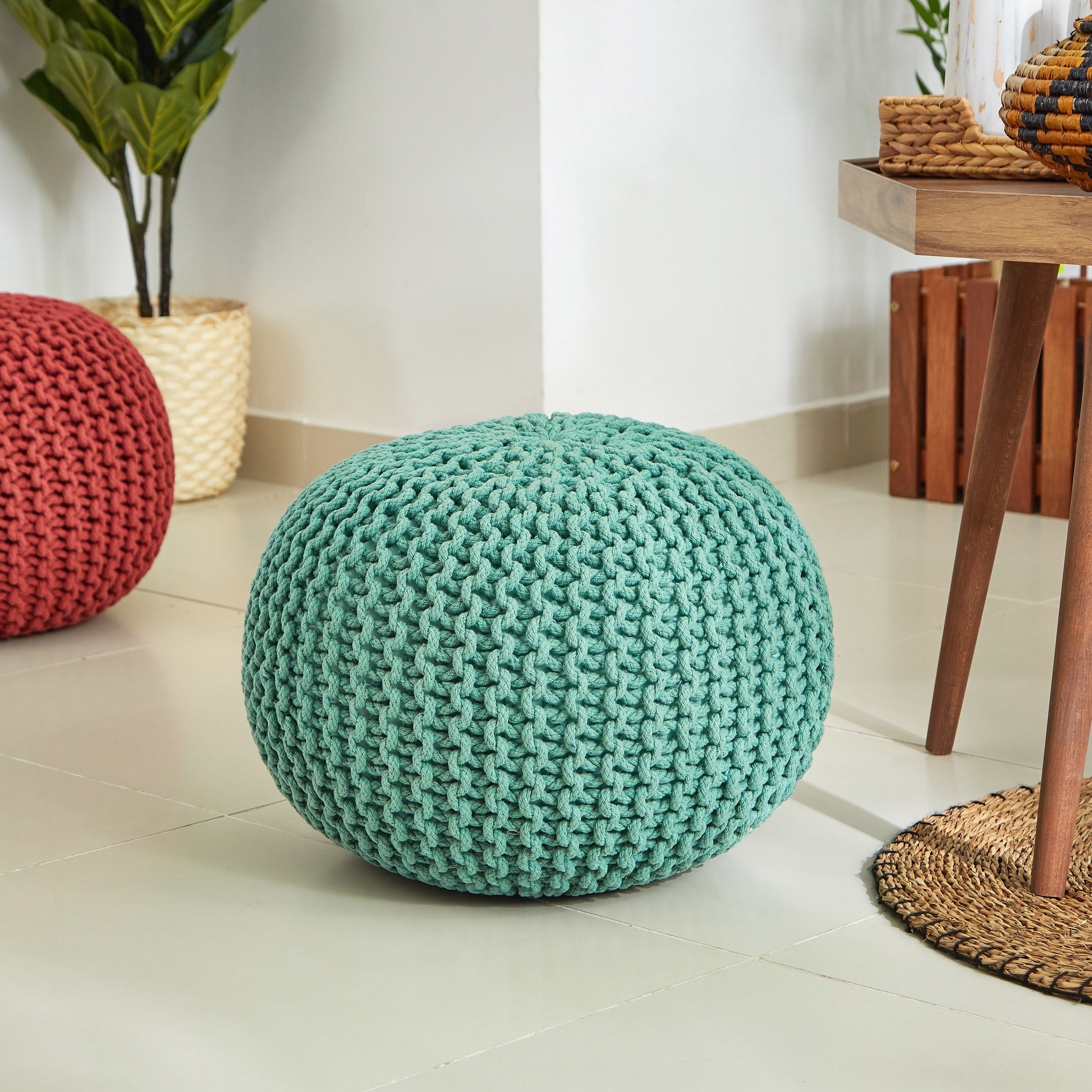 مقعد بوف منسوج يدويًا من جرايس - 50 سم-hbxlivingroom-sofasandarmchairs-ottomansandfootstools-image-1