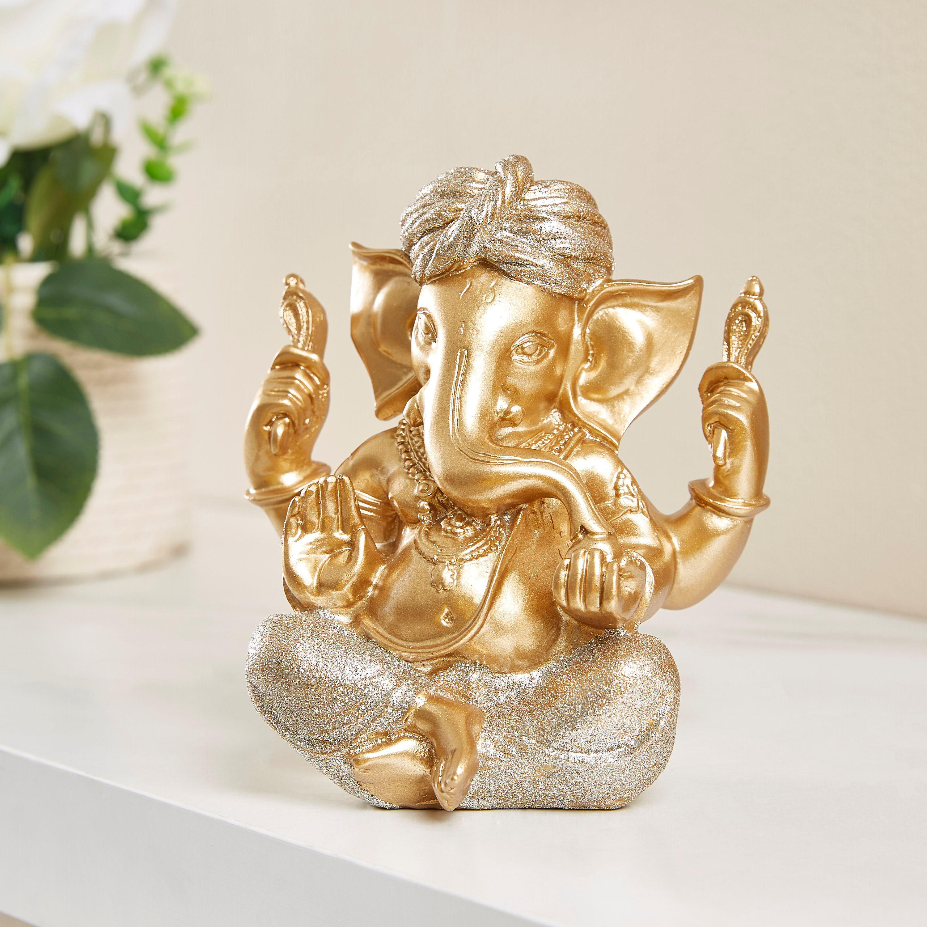 تمثال غانيشا مزيّن جالس بولسيرين - كيونتين-hbxhomeware-homedecor-figurinesandornaments-image-1