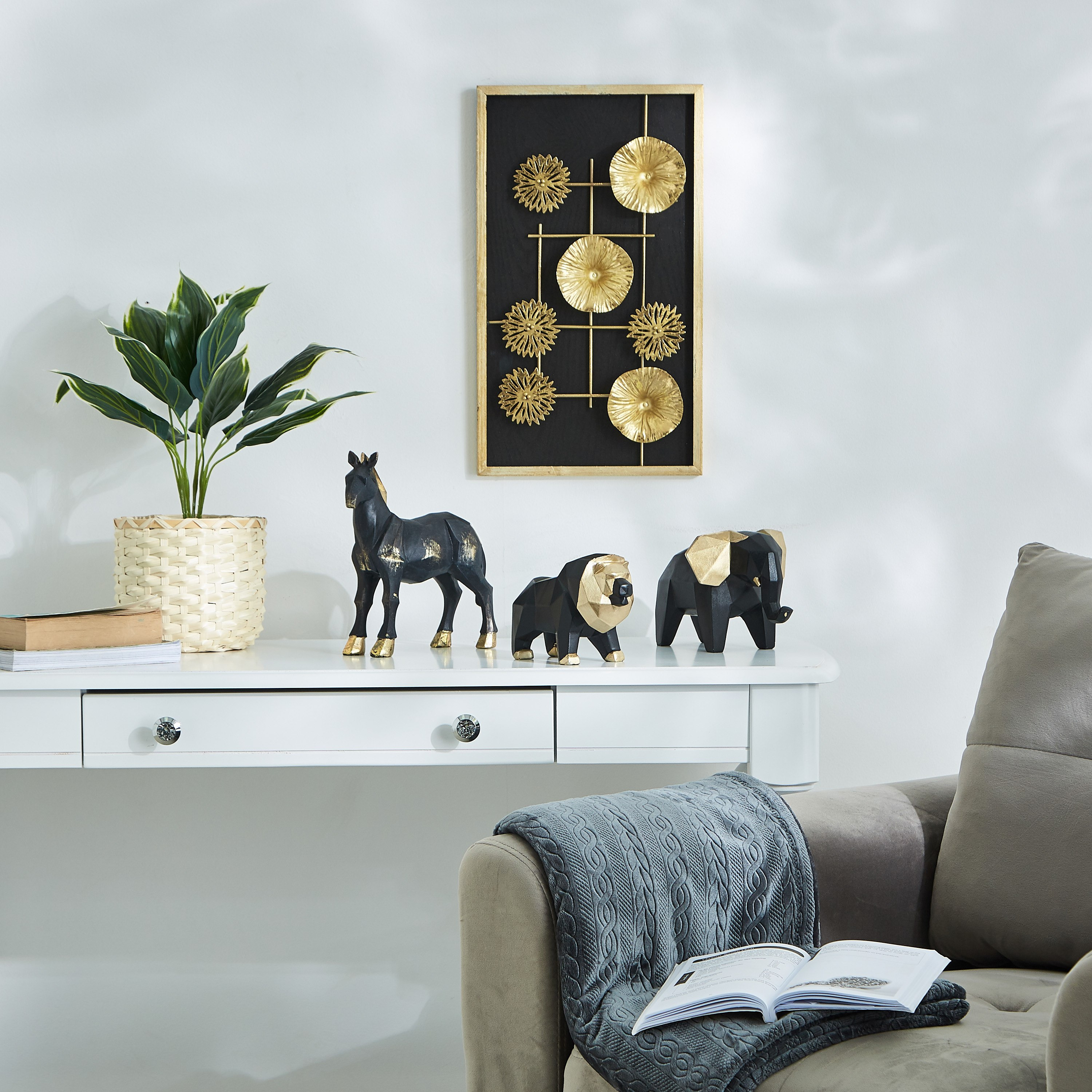 تمثال فيل متعدد الأوجه بولي ريزين من كوينتين-hbxhomeware-homedecor-figurinesandornaments-image-4