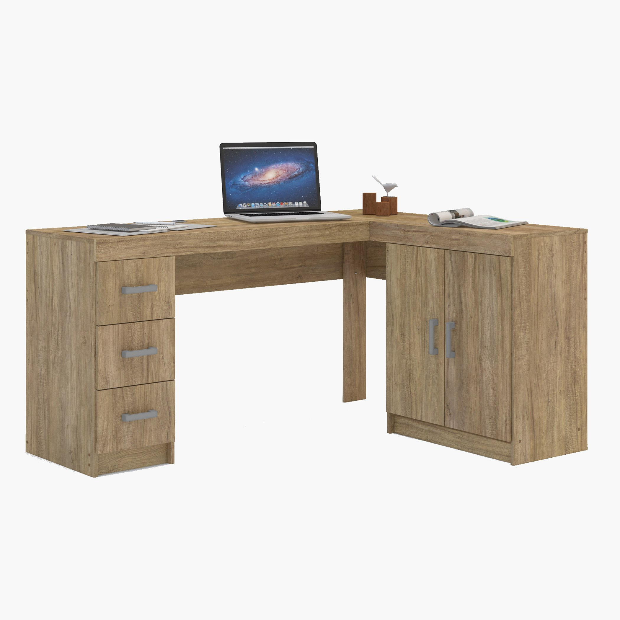مكتب دراسة ركني ببابين و3 أدراج من اسبانا-hbxfurniture-office-desks-image-2