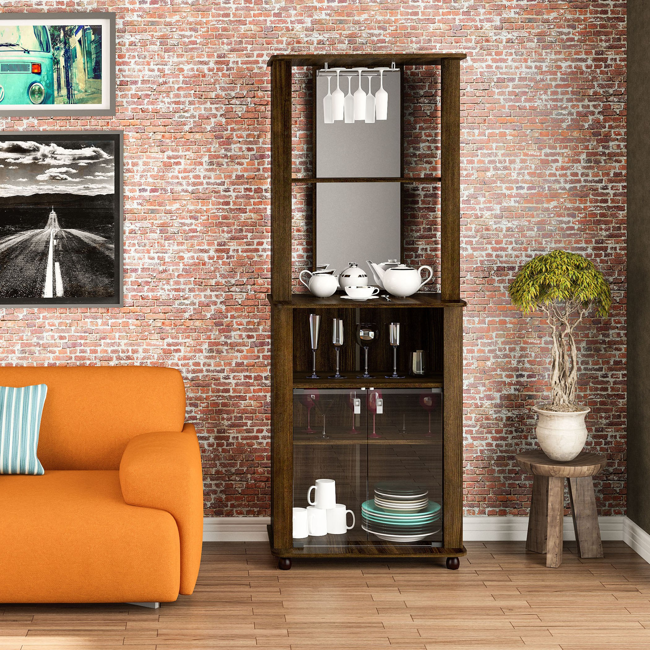 وحدة مشروبات ببابين من آنديس-hbxfurniture-diningroom-barcountersandbarstools-image-1