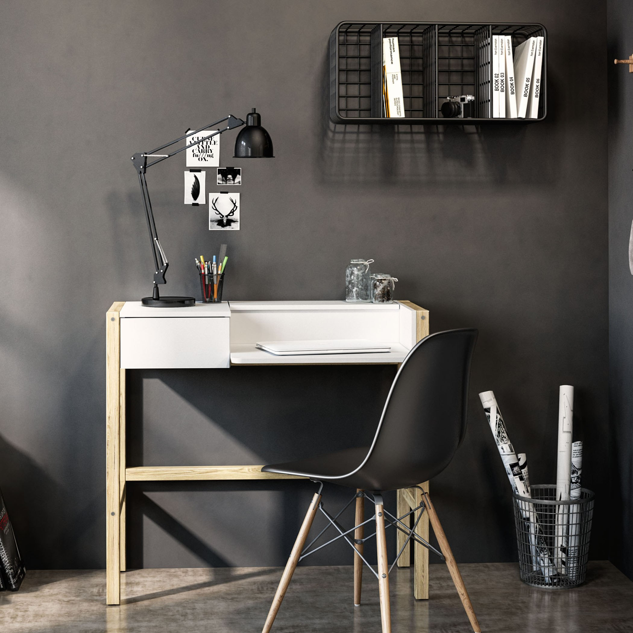 مكتب دراسة بدرج من أدلير-hbxfurniture-office-desks-image-1