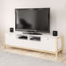 Adler 2-Door Low TV Unit with Drawer for TVs up to 70 inches-TV Units-thumbnailMobile-0