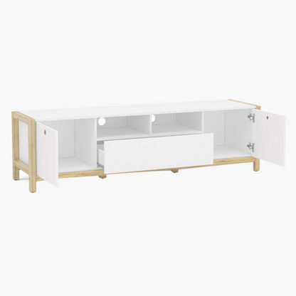 Adler 2-Door Low TV Unit with Drawer for TVs up to 70 inches