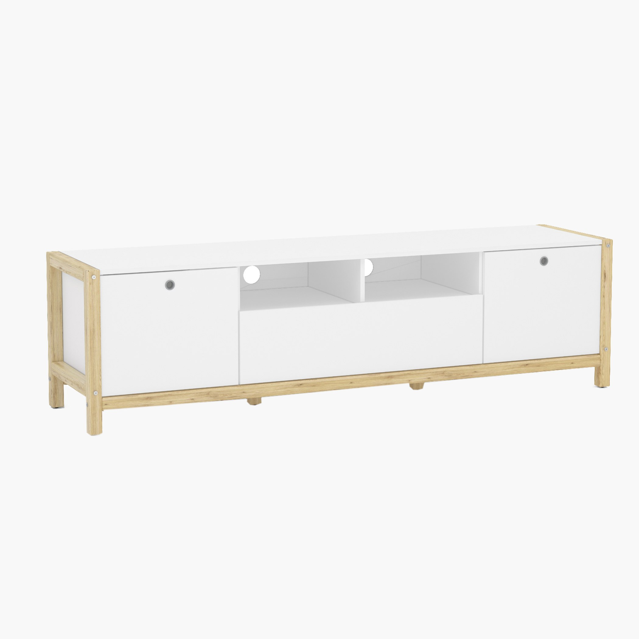 وحدة تلفزيون منخفضة بدرج واحد وبابين لأجهزة التلفاز حتي 70 بوصة من أدلير-hbxlivingroom-mediaunitsandstorage-tvunits-image-5