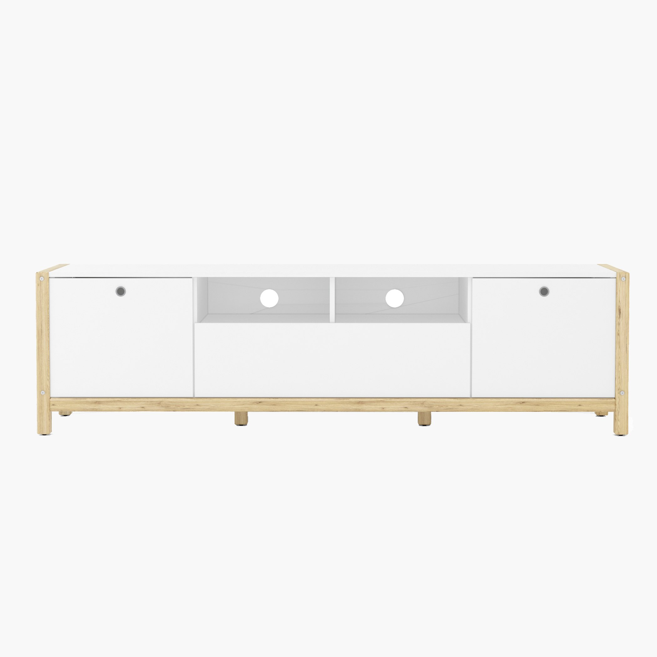 وحدة تلفزيون منخفضة بدرج واحد وبابين لأجهزة التلفاز حتي 70 بوصة من أدلير-hbxlivingroom-mediaunitsandstorage-tvunits-image-6