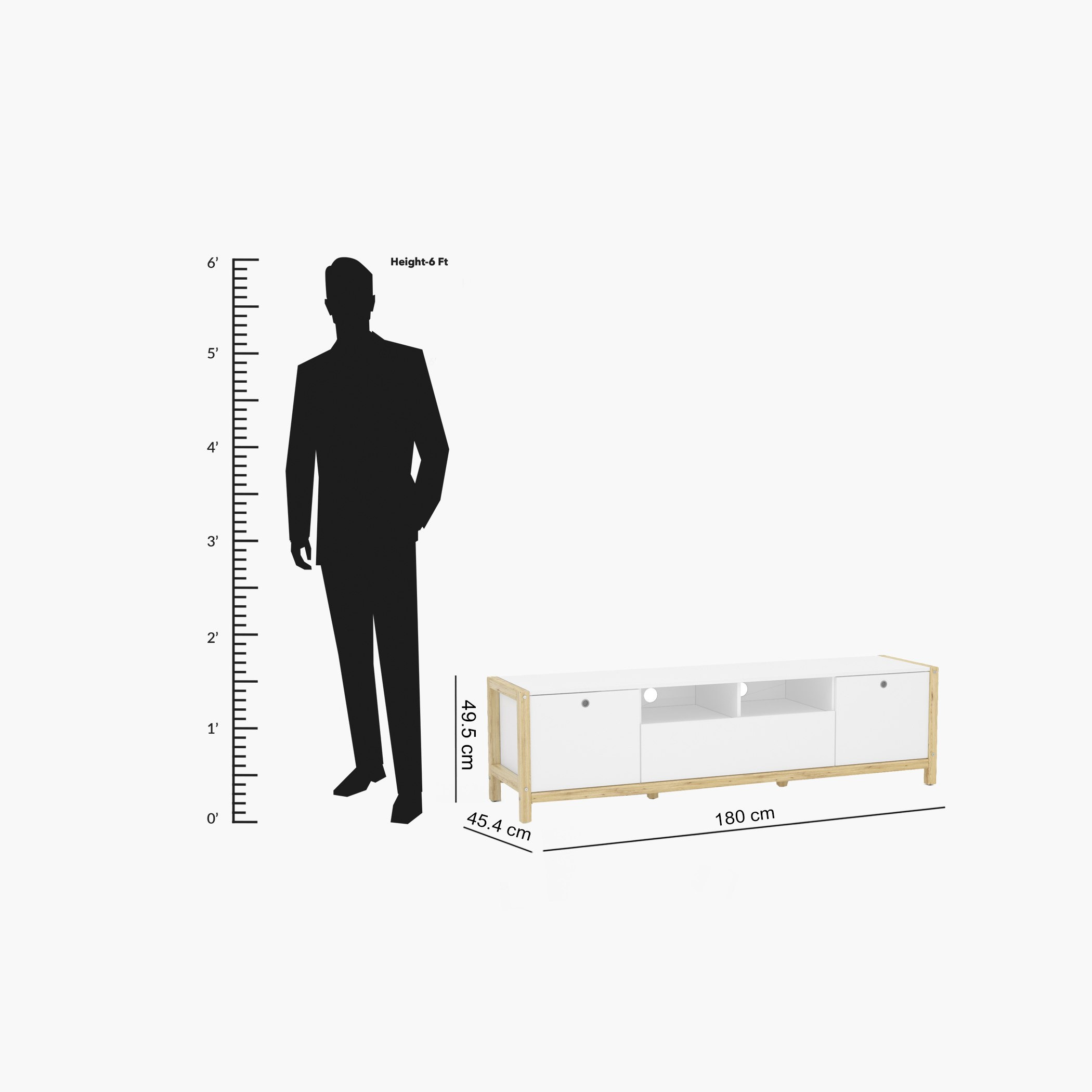 وحدة تلفزيون منخفضة بدرج واحد وبابين لأجهزة التلفاز حتي 70 بوصة من أدلير-hbxlivingroom-mediaunitsandstorage-tvunits-image-8