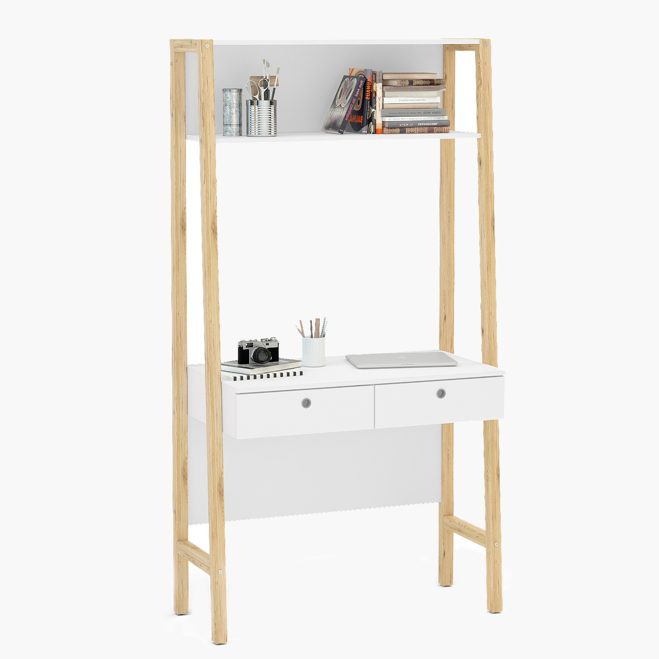 مكتب دراسة طويل بدرجين من أدلير-hbxfurniture-office-desks-image-4