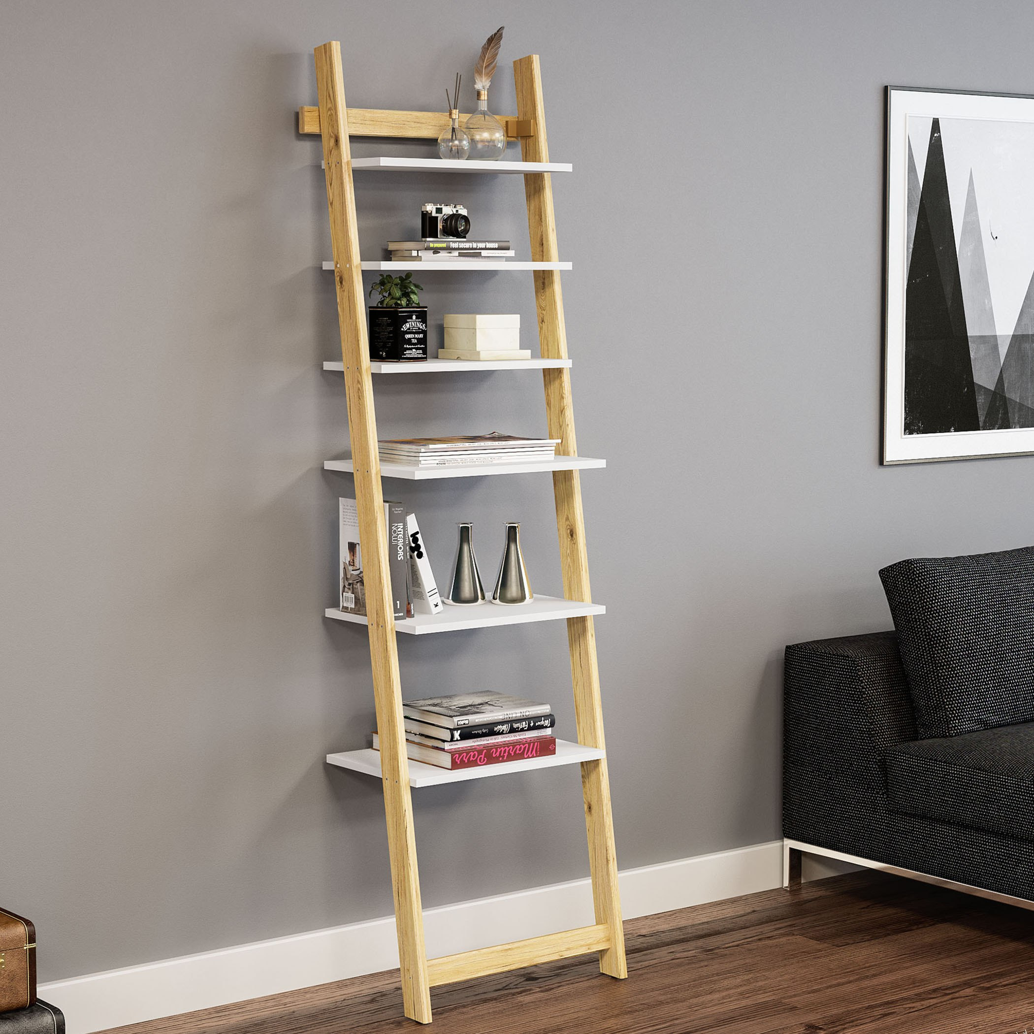 حامل حائط 6 طبقات من أدلير-hbxfurniture-office-bookcases-image-1