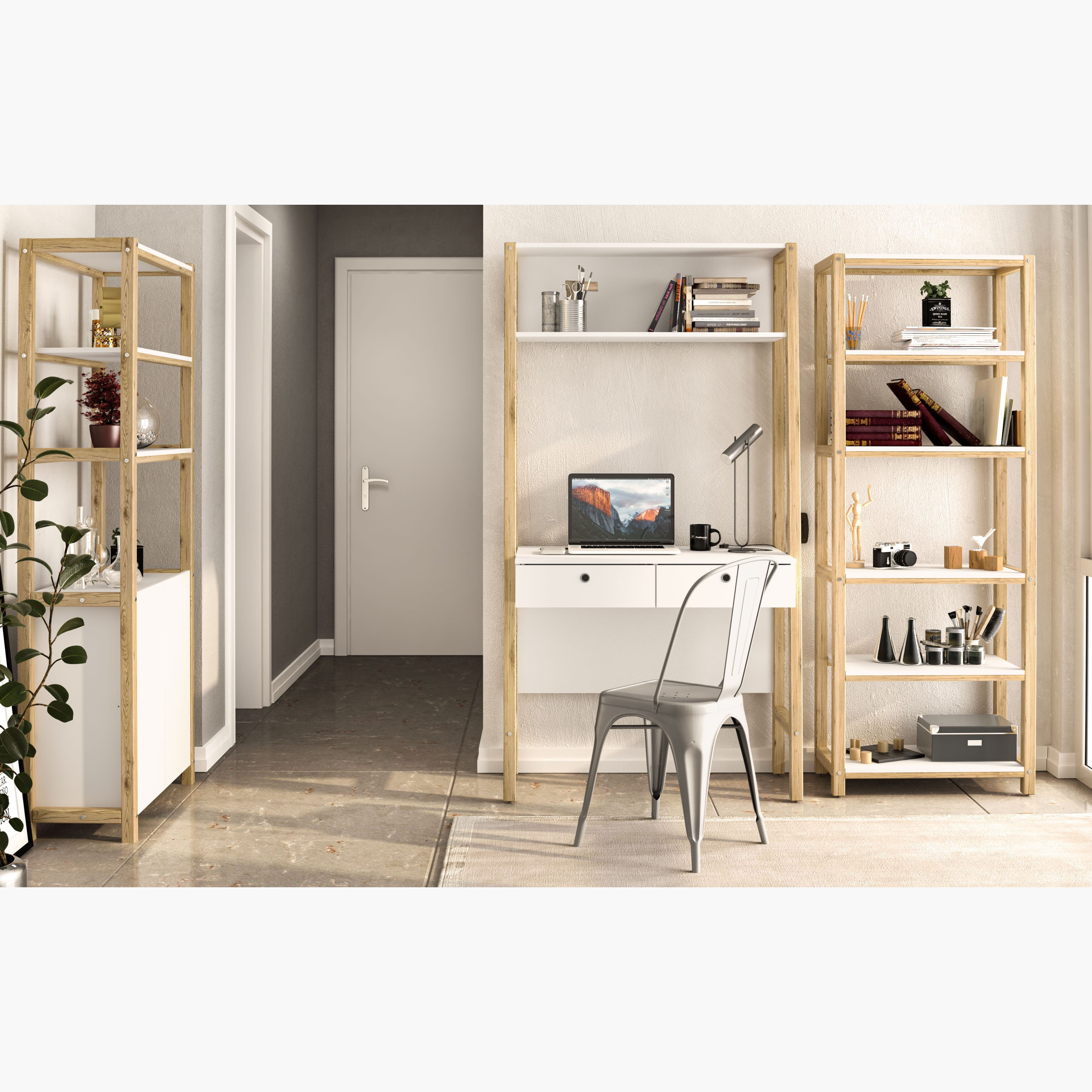 خزانة كتب ببابين و 4 أرفف من أدلر-hbxfurniture-office-bookcases-image-11