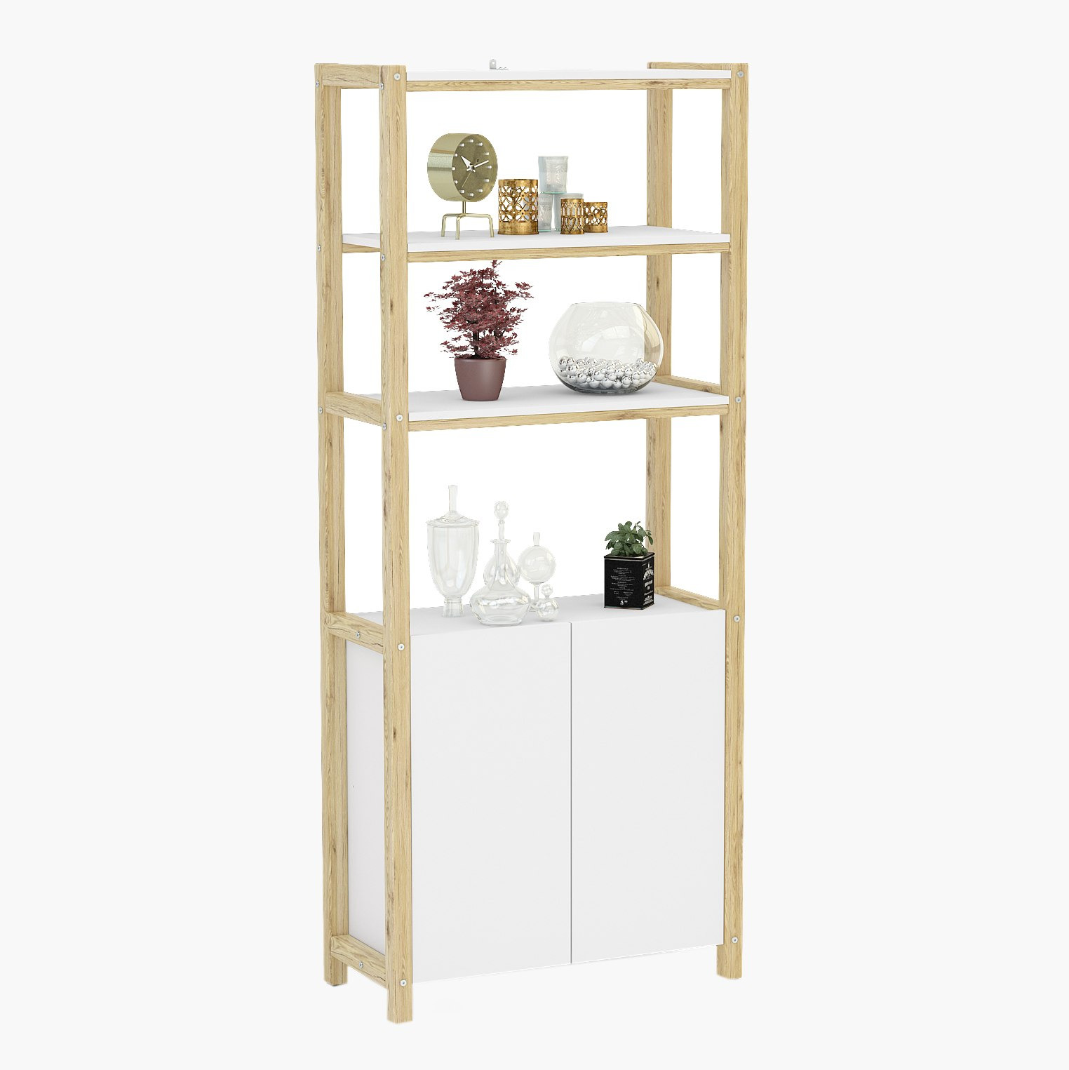 خزانة كتب ببابين و 4 أرفف من أدلر-hbxfurniture-office-bookcases-image-3