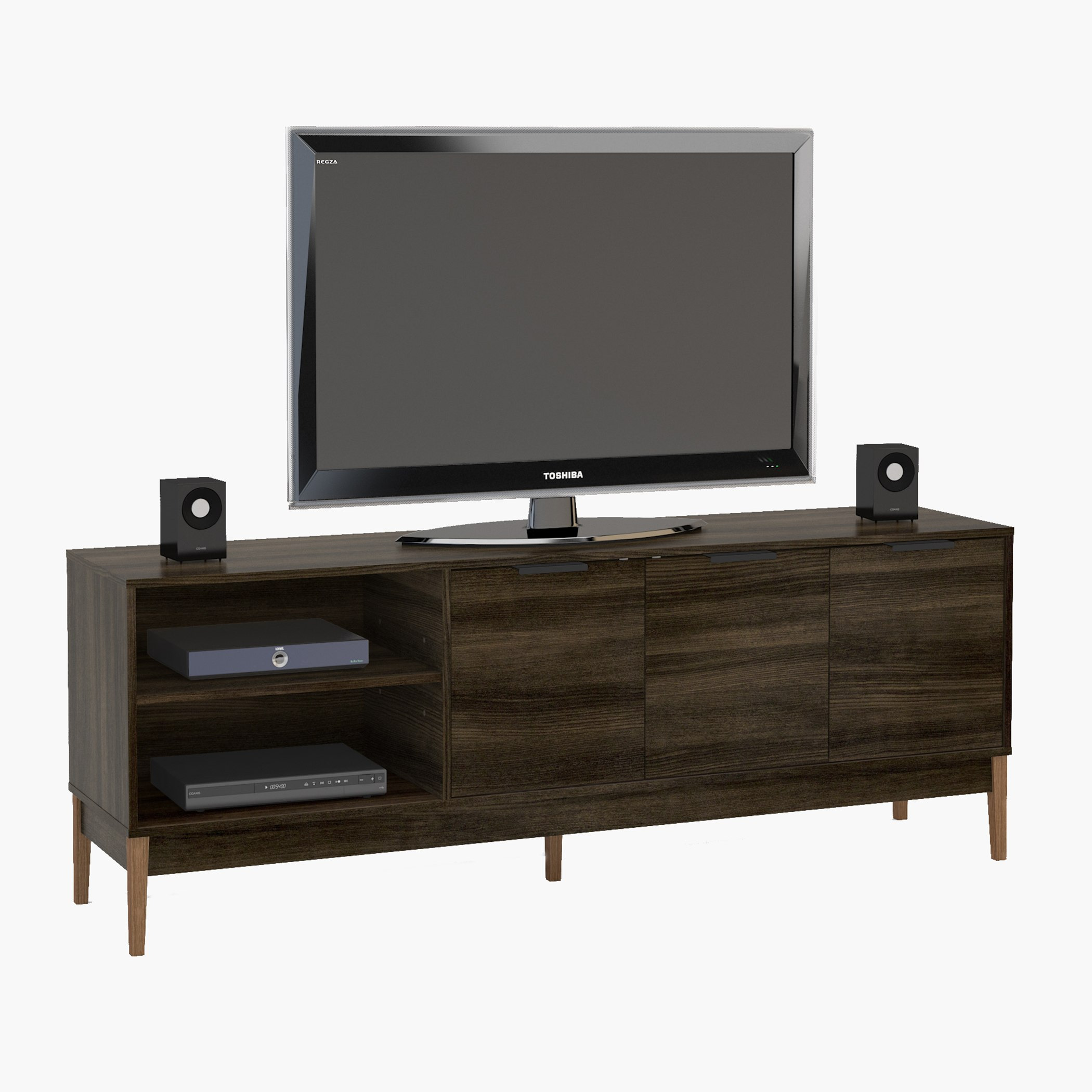 وحدة تلفزيون منخفضة 3 أبواب لأجهزة التلفاز حتي 65 بوصة تورنتو-hbxlivingroom-mediaunitsandstorage-tvunits-image-2