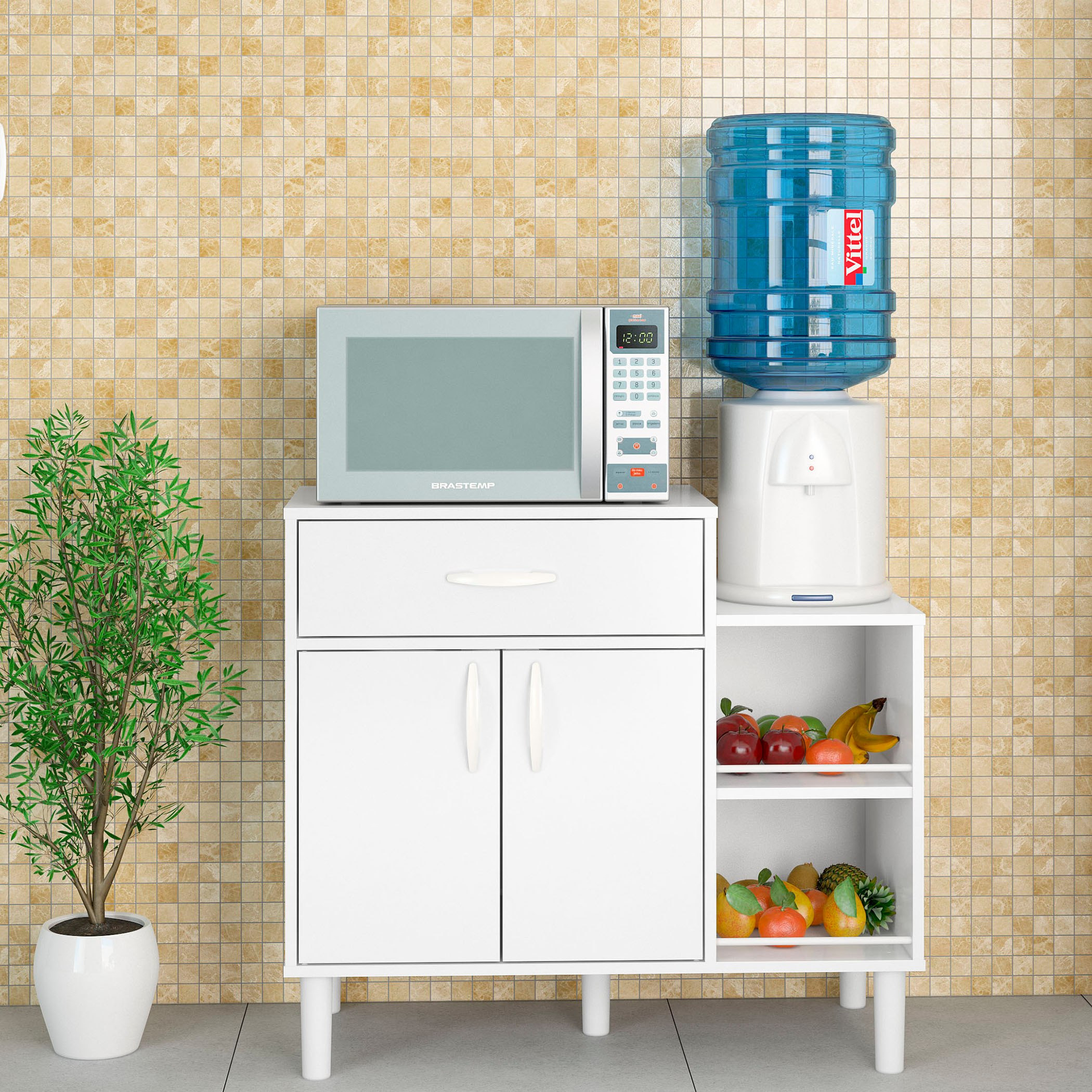 خزانة مطبخ للميكروويف بدرج واحد وبابين من مونتوري-hbxfurniture-diningroom-buffetsandsideboards-image-2