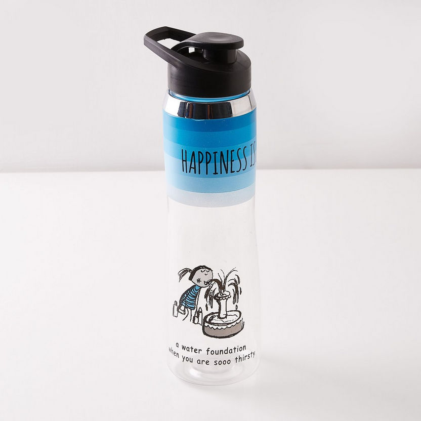 Happiness Printed Water Bottle - 1 L-Water Bottles & Jugs-image-3
