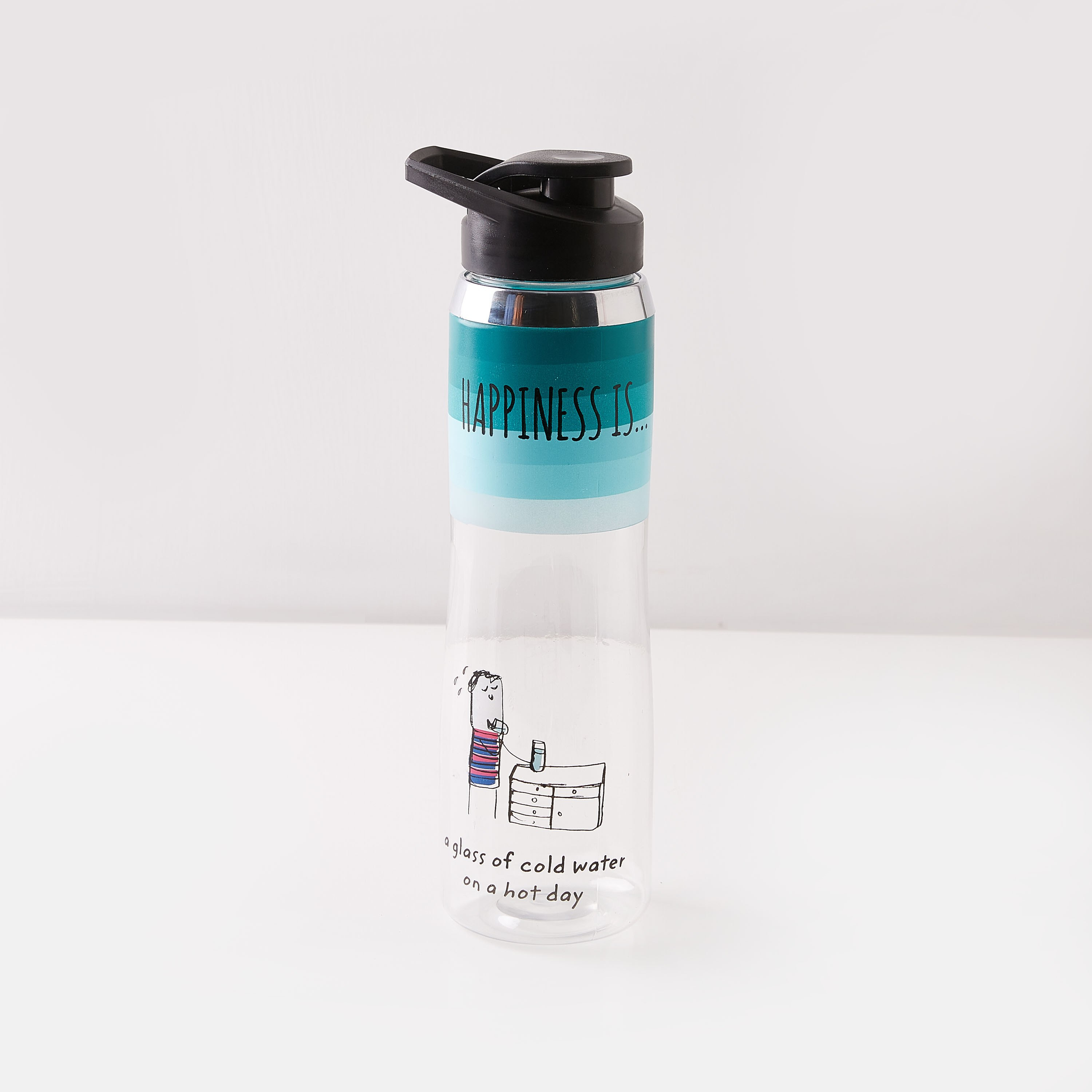 Happiness Printed Water Bottle - 1 L-hbxhomeware-diningandtabletop-bottles-image-4