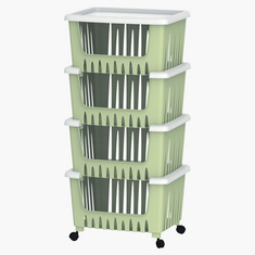 Kevin 4-Layer Storage Rack with Wheels