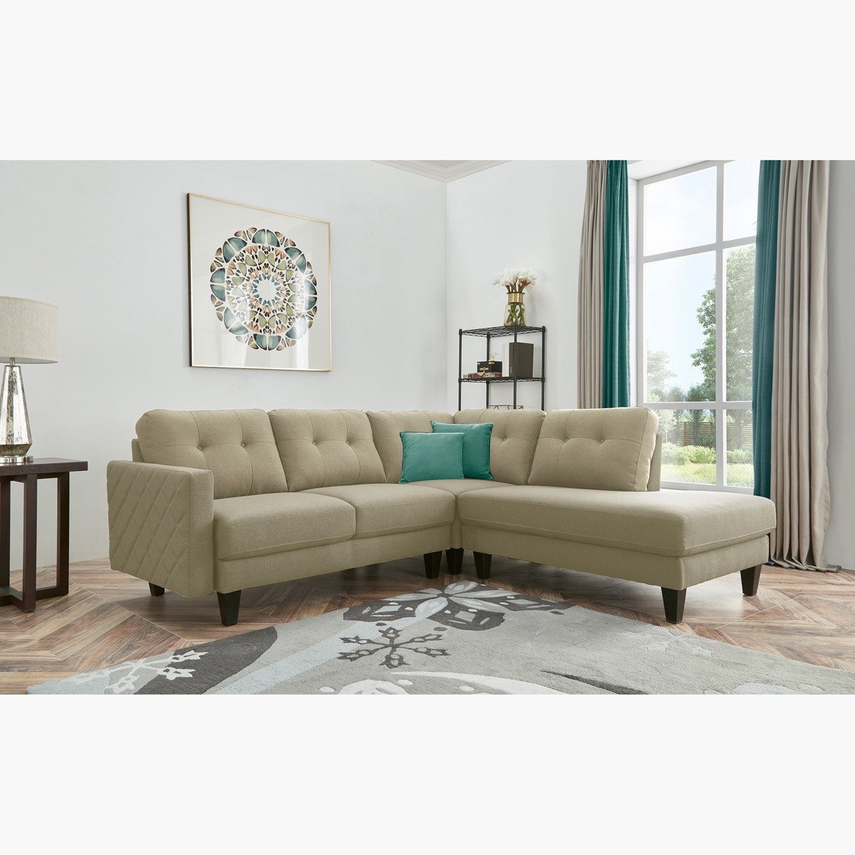 كنبة قماشيّة ركنيّة يمين مع وسادتين من سكاي-hbxlivingroom-sofasandarmchairs-sofas-image-1