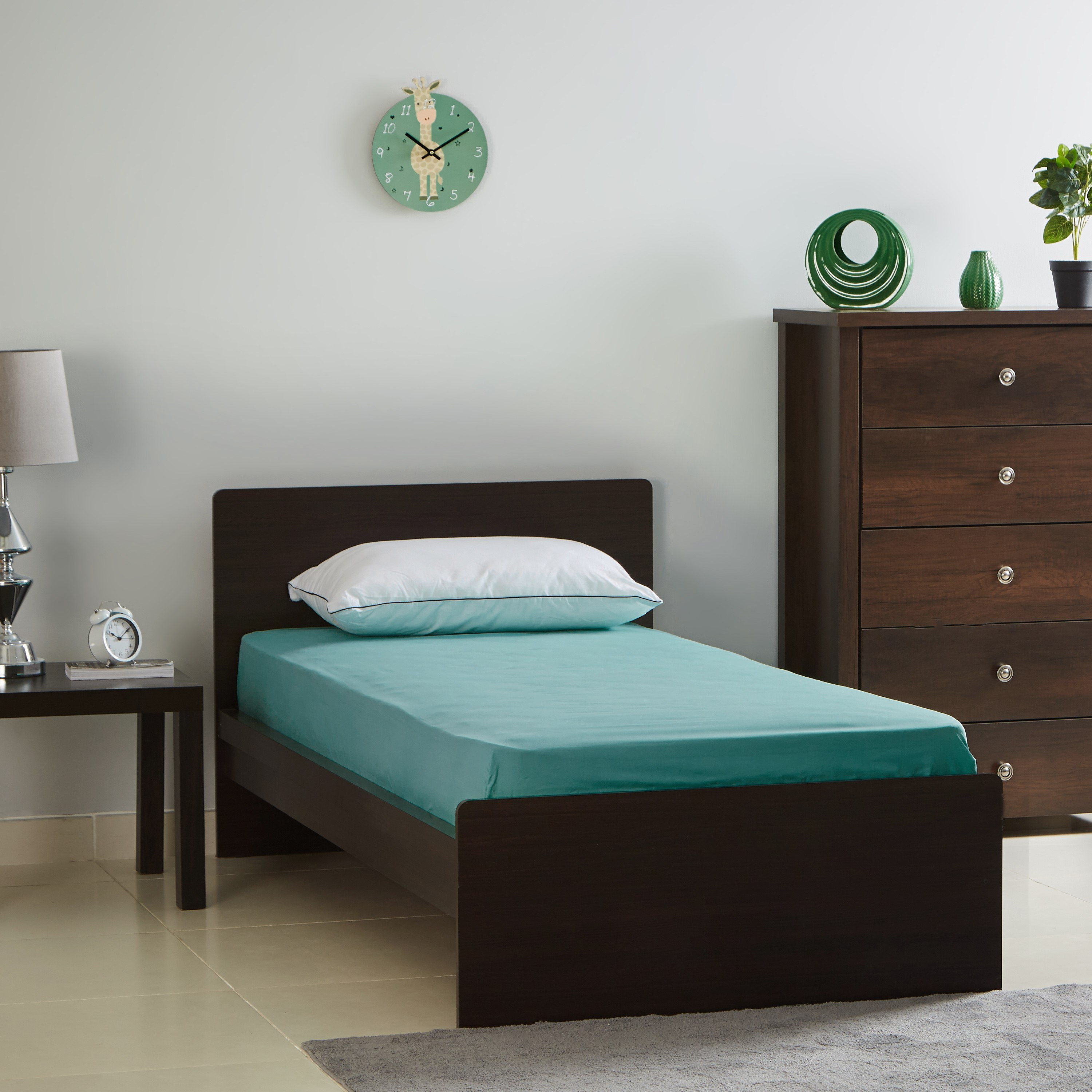 Bella Microfiber Single Sized Solid Fitted Sheet - 90x200 cm-hbxhomeware-hbxbedroom-image-5