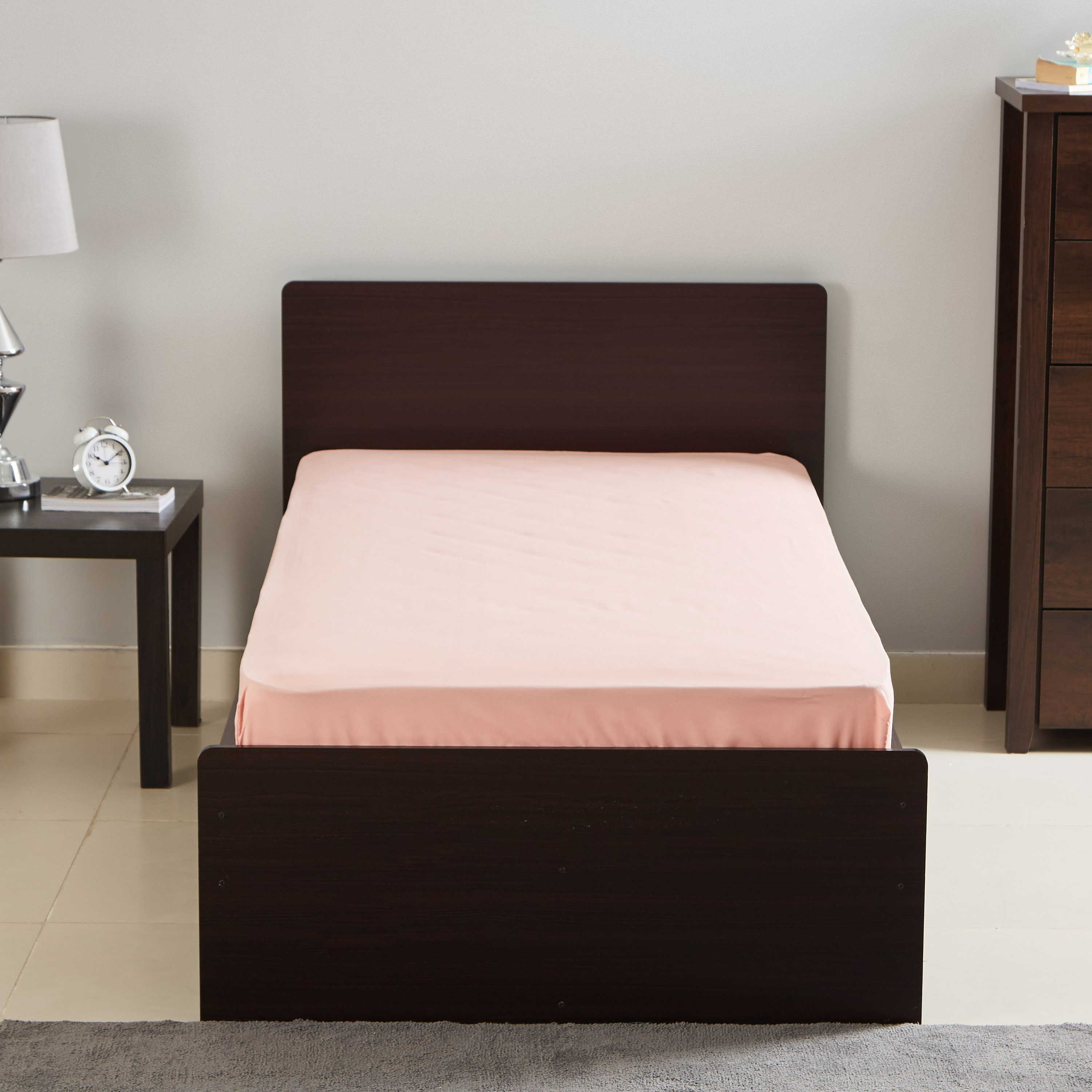 شرشف مطّاطي سادة مقاس فردي مايكرو فايبر من بيلا - 90x200 سم-hbxhomeware-hbxbedroom-image-2