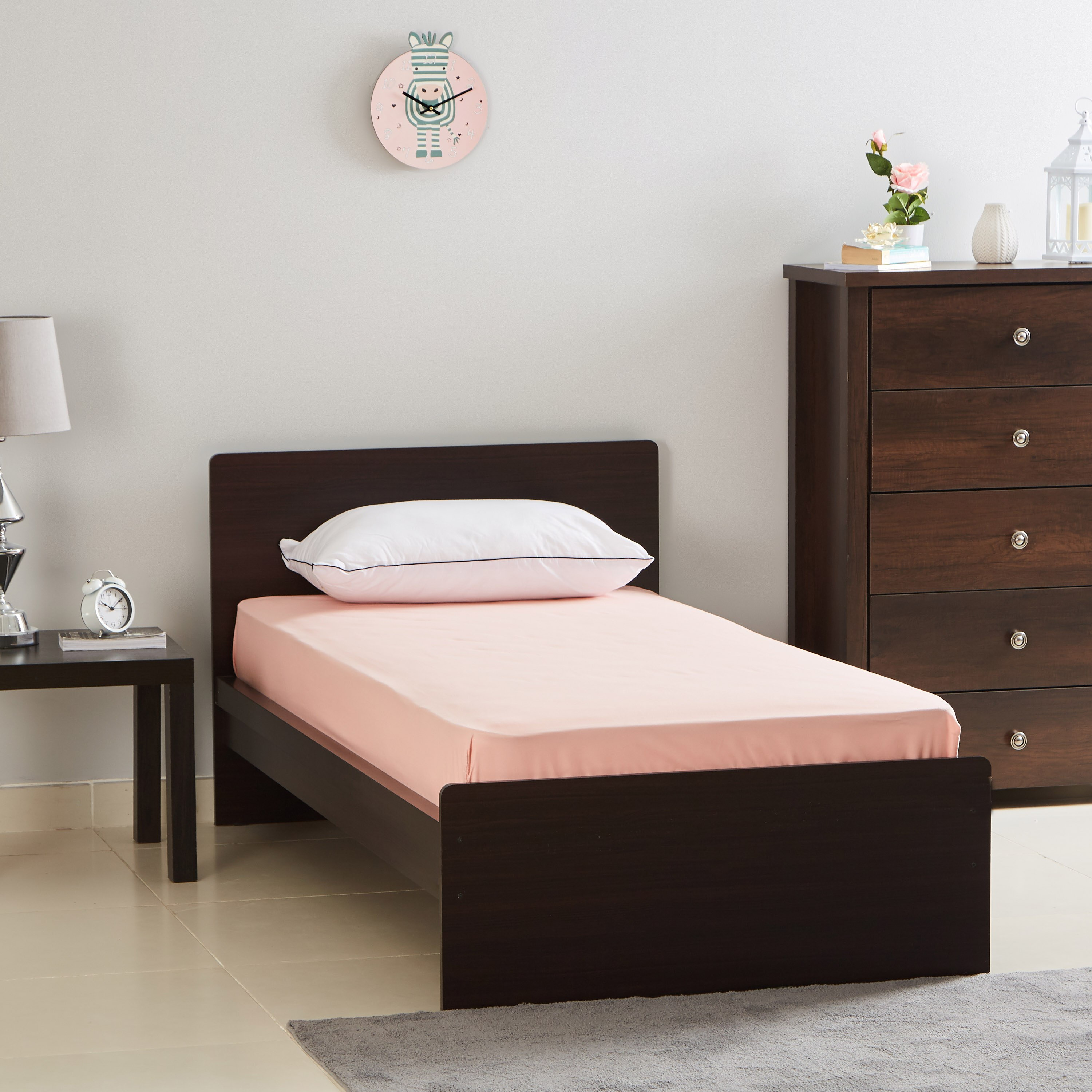 شرشف مطّاطي سادة مقاس فردي مايكرو فايبر من بيلا - 90x200 سم-hbxhomeware-hbxbedroom-image-5