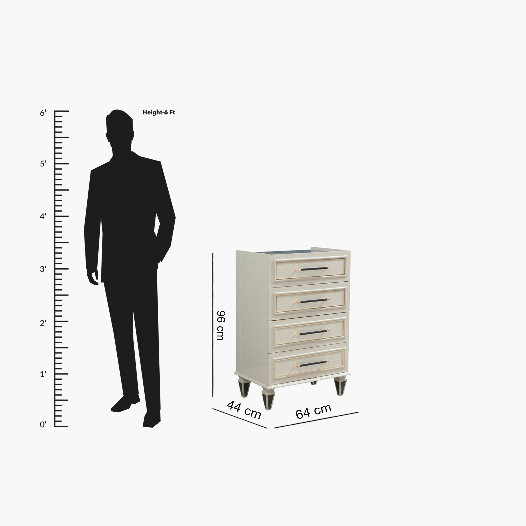 وحدة تخزين بـ4 أدراج من ميسينا-hbxfurniture-dressersandchests-chestofdrawers-image-6