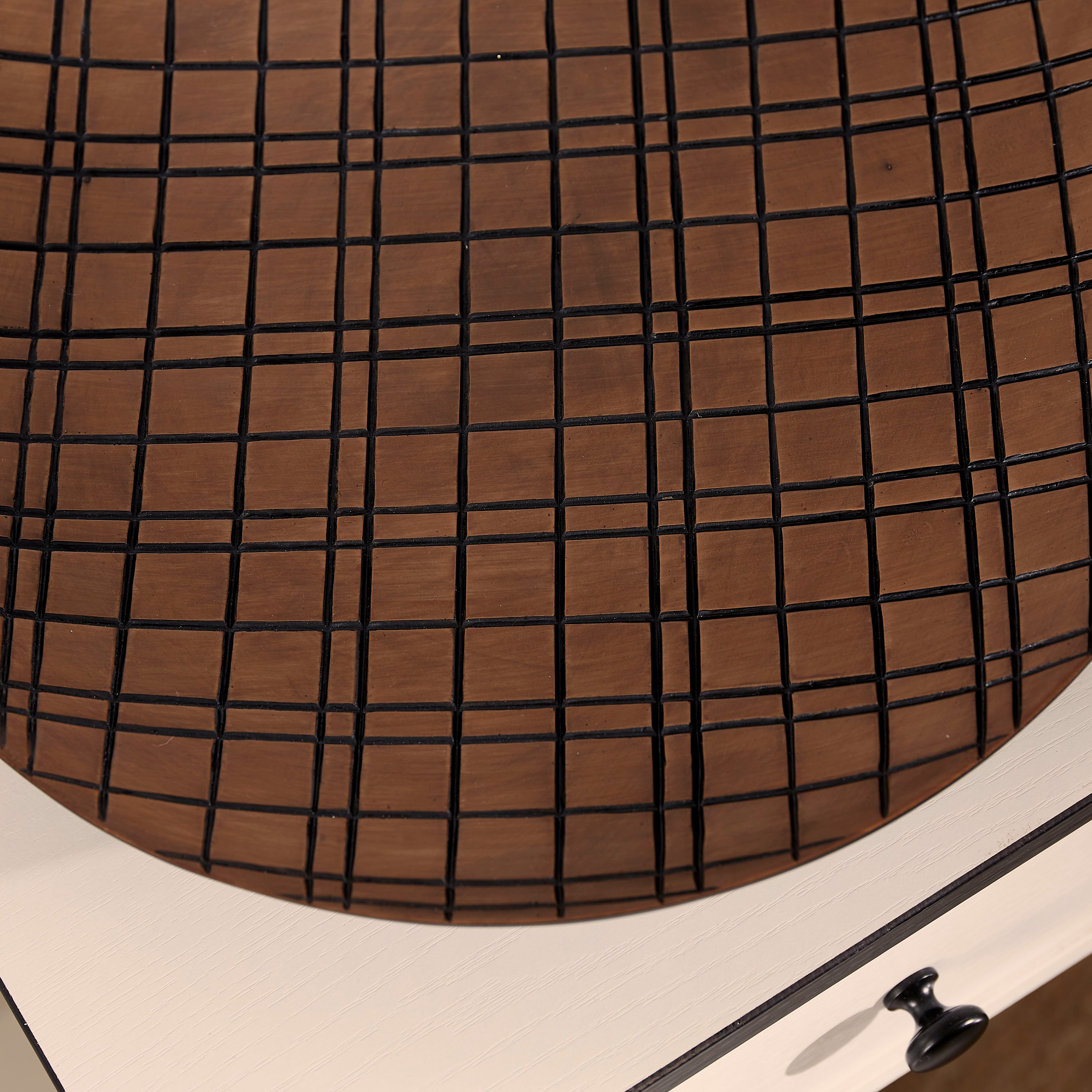 Oak Checked Circular Polyresin Wall Decor-PROMO_HB_AE_B1G1_250925-image-4