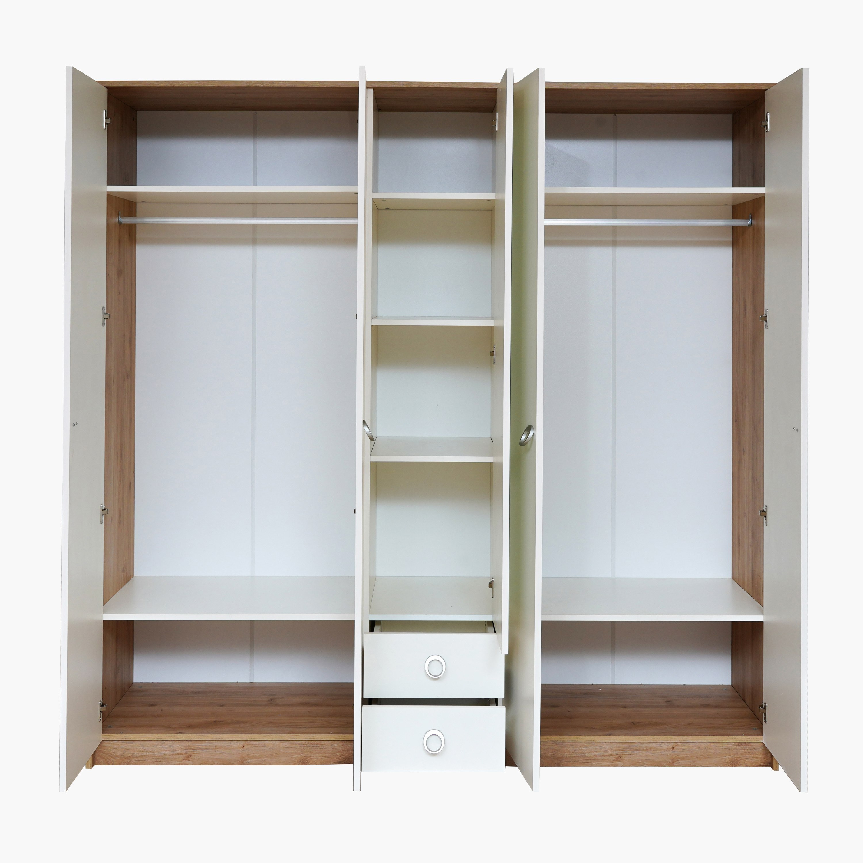 خزانة ملابس 5 أبواب بدرجين ومرآة - كارديز من موڤو-hbxfurniture-wardrobes-image-2