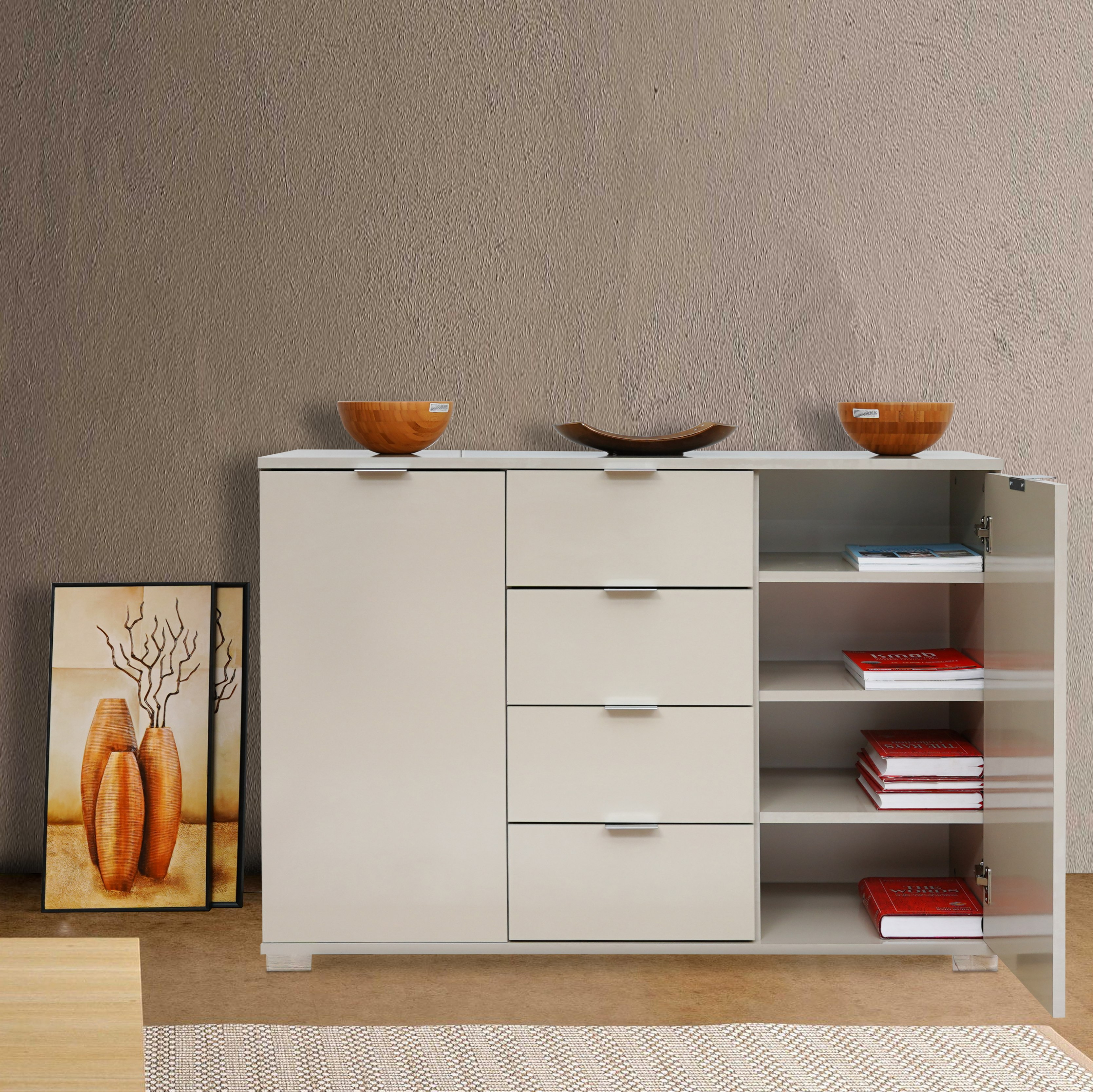خزانة جانبية ببابين و4 أدراج من سبينسر-hbxfurniture-diningroom-buffetsandsideboards-image-1