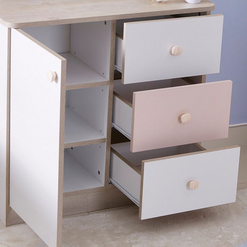 Candy 3-Drawer 1-Door Dresser without Mirror-Dressers and Mirrors-image-1