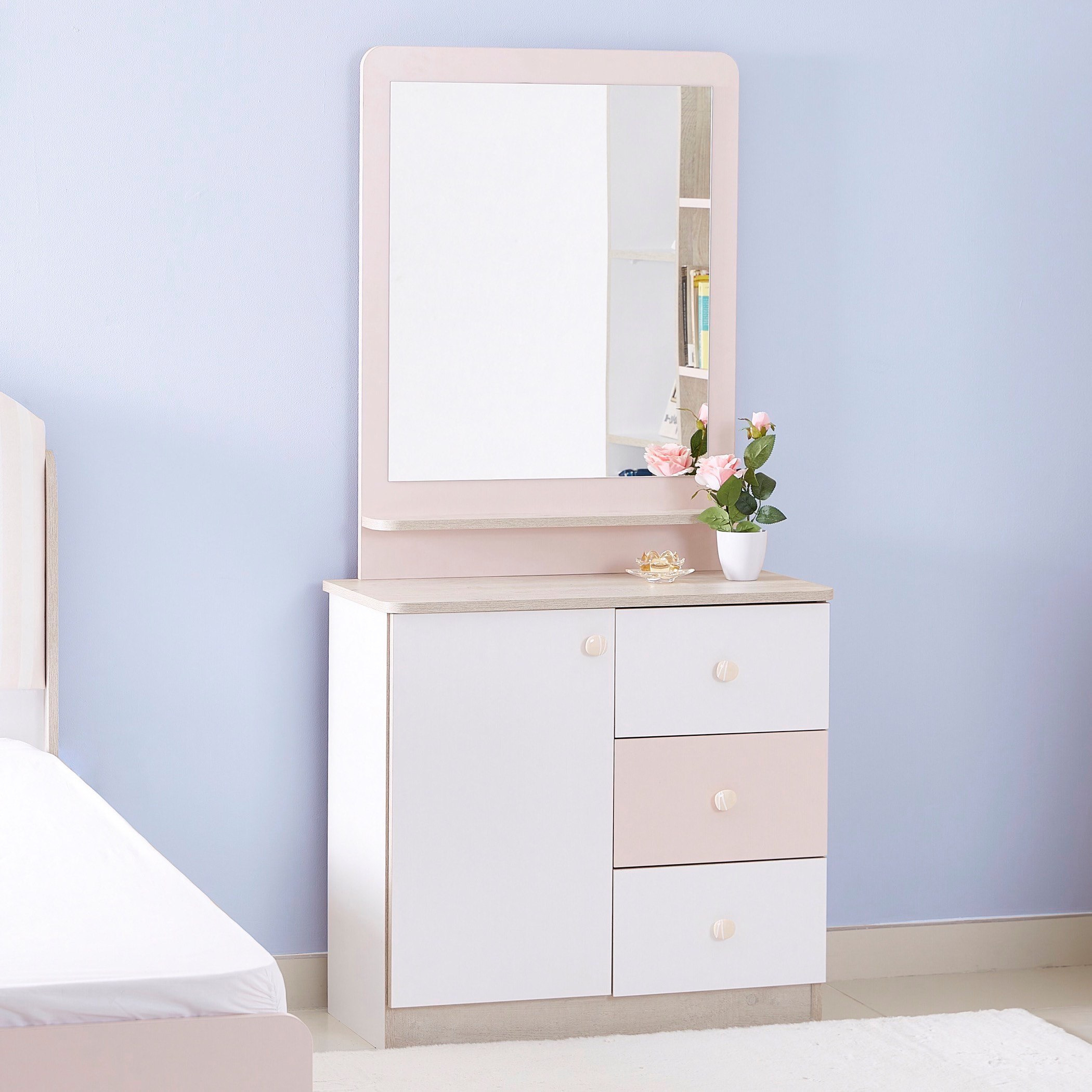 مرآة دون طاولة تزيين من كاندي-hbxfurniture-kidsroom-kidsdressersandmirrors-image-3