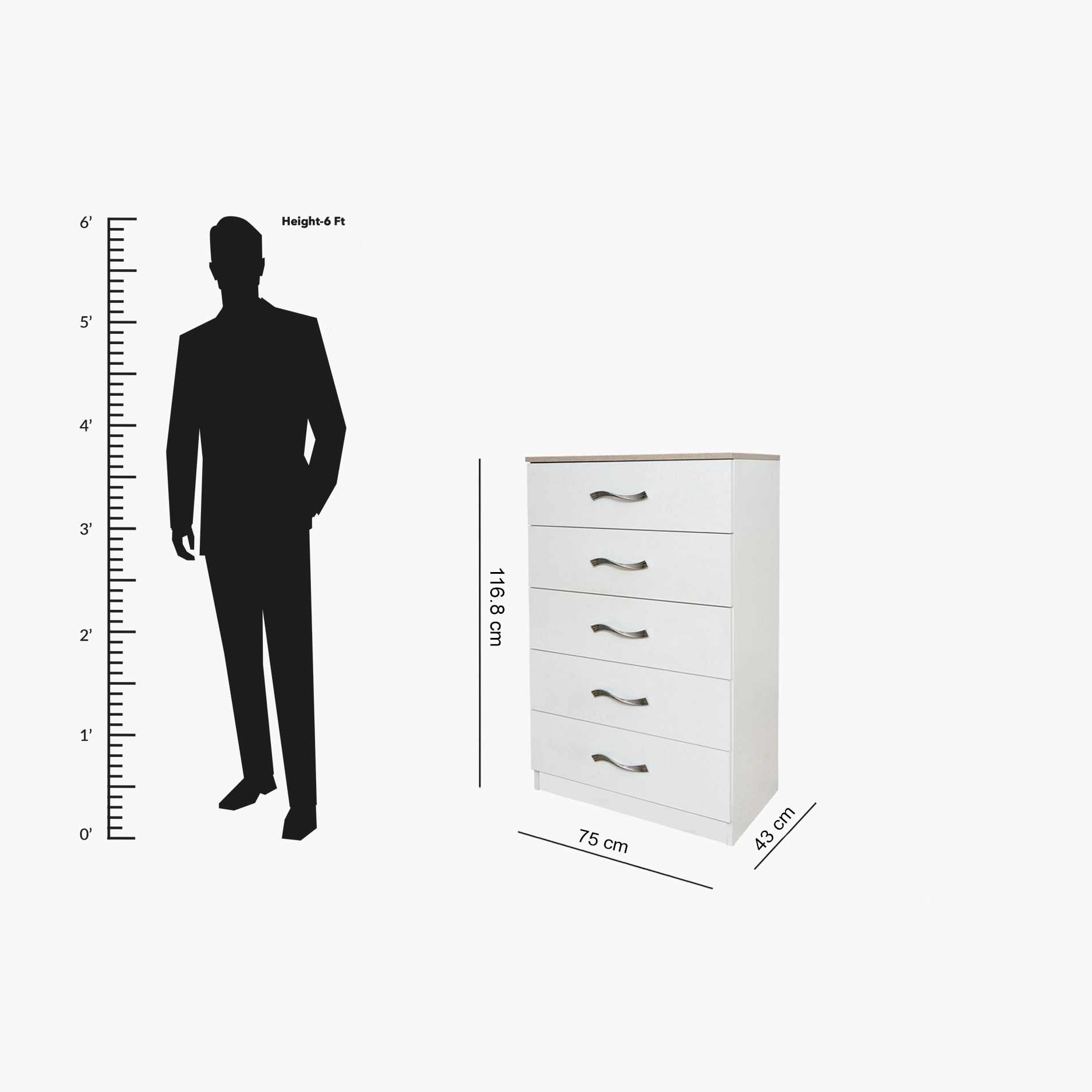 وحدة 5 أدراج - تورنتو من موڤو -hbxfurniture-dressersandchests-chestofdrawers-image-6